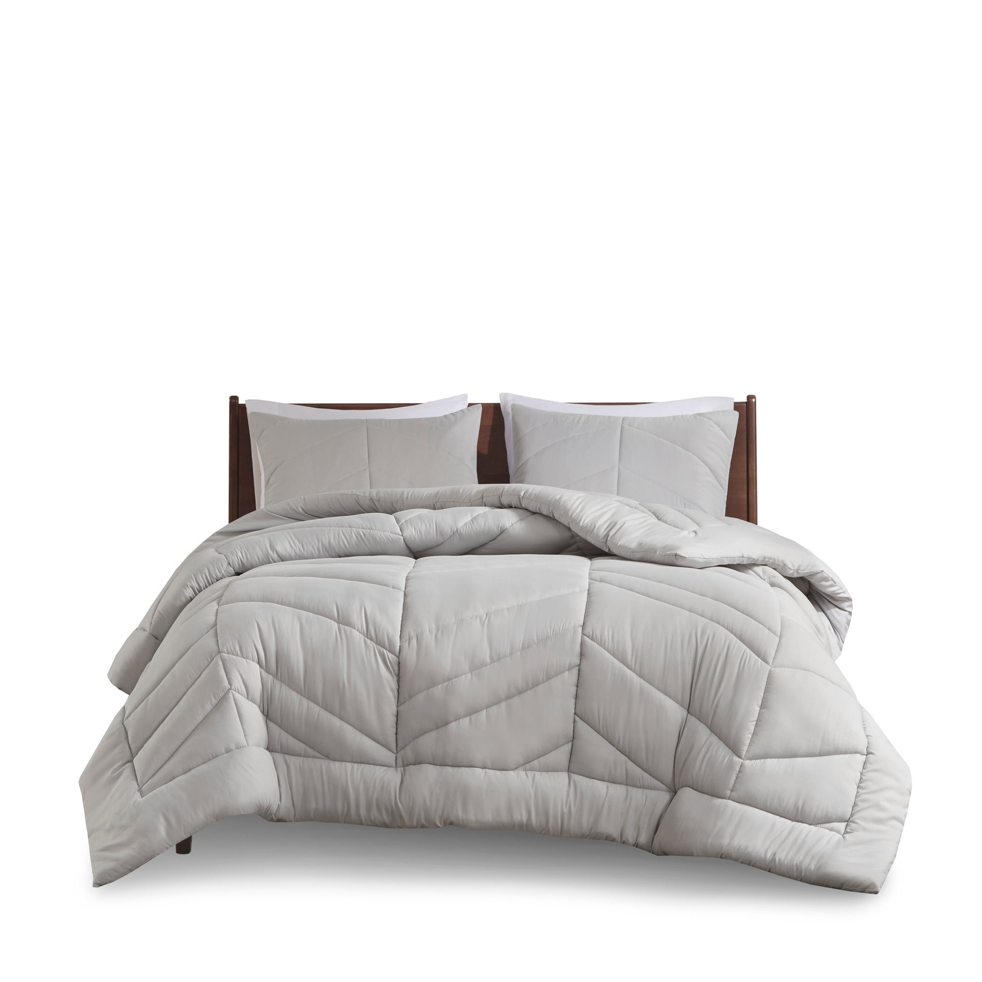 Intelligent Design Quilted Chevron Comforter Set
