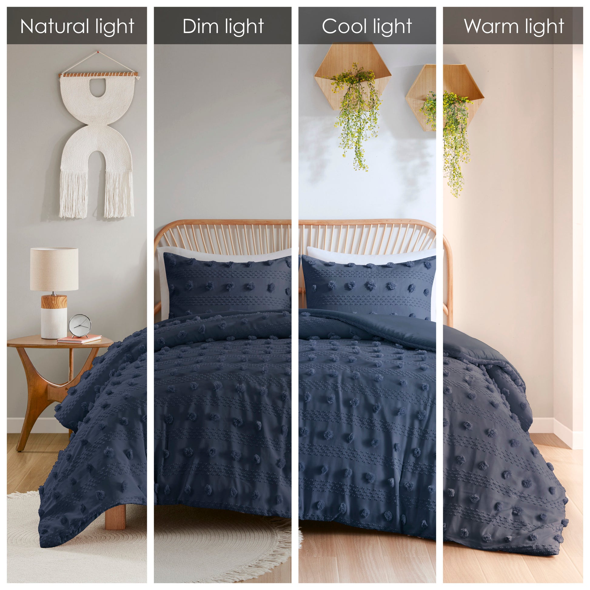 Intelligent Design Clip Jacquard Duvet Cover Set