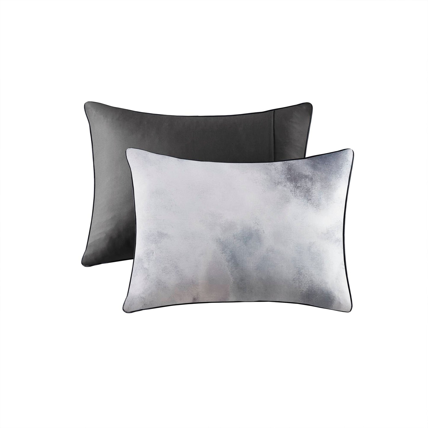 Intelligent Design Watercolor Tie Dye Printed Duvet Cover Set with Throw Pillow