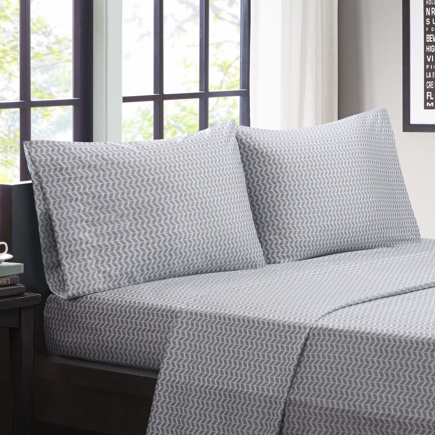 Intelligent Design Printed Microfiber Sheet Set