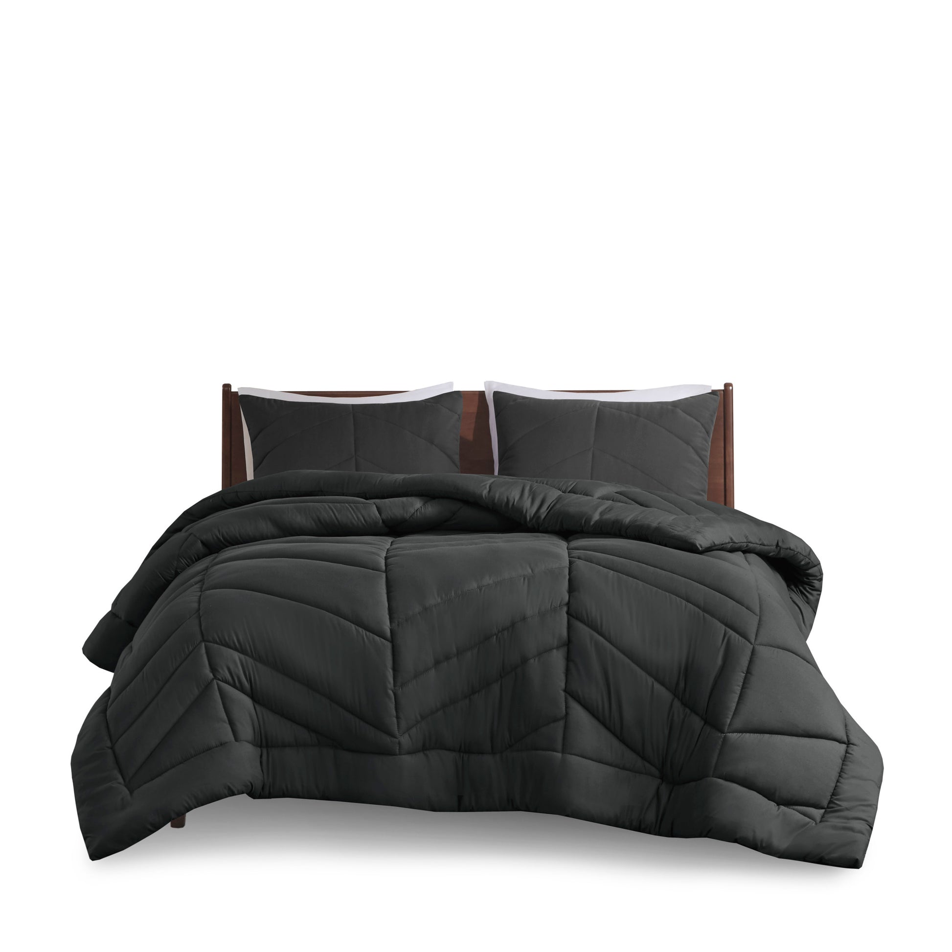 Intelligent Design Quilted Chevron Comforter Set