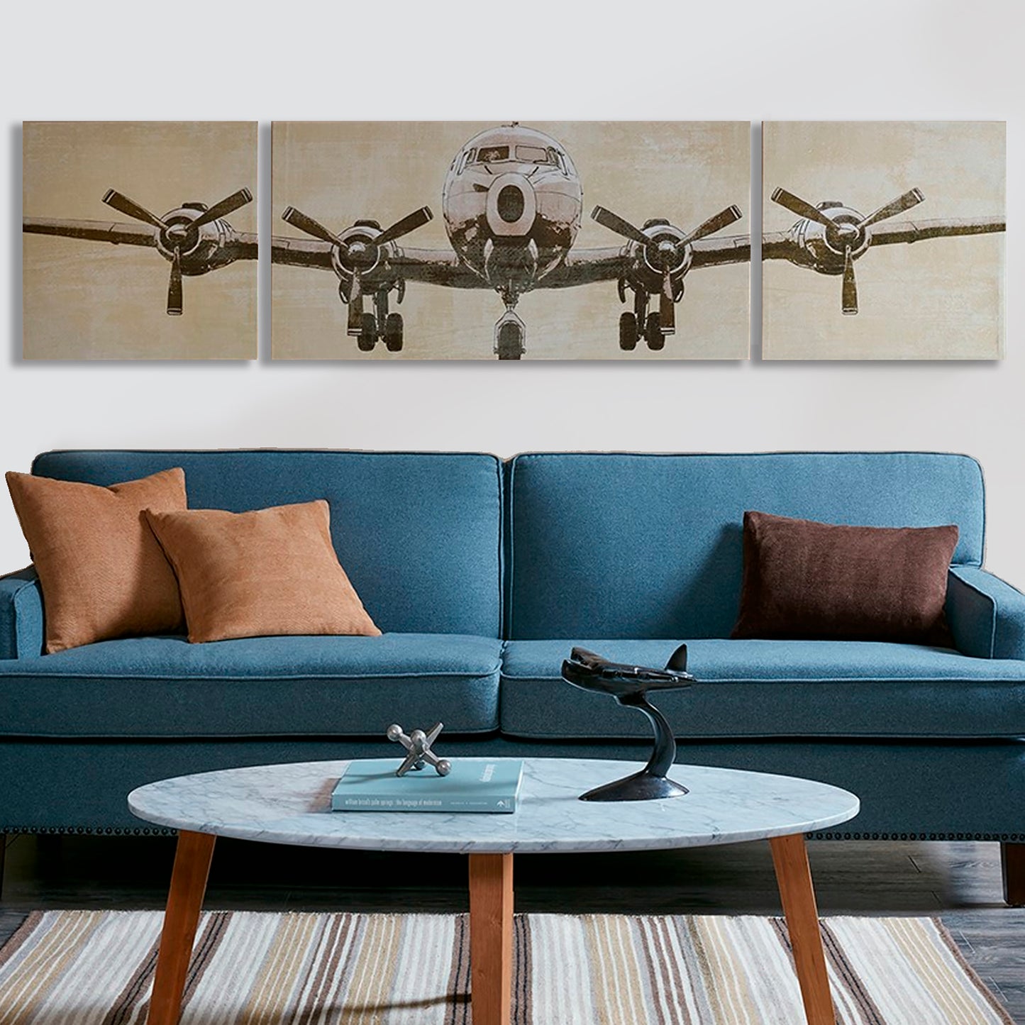 Intelligent Design Triptych 3-piece Canvas Wall Art Set