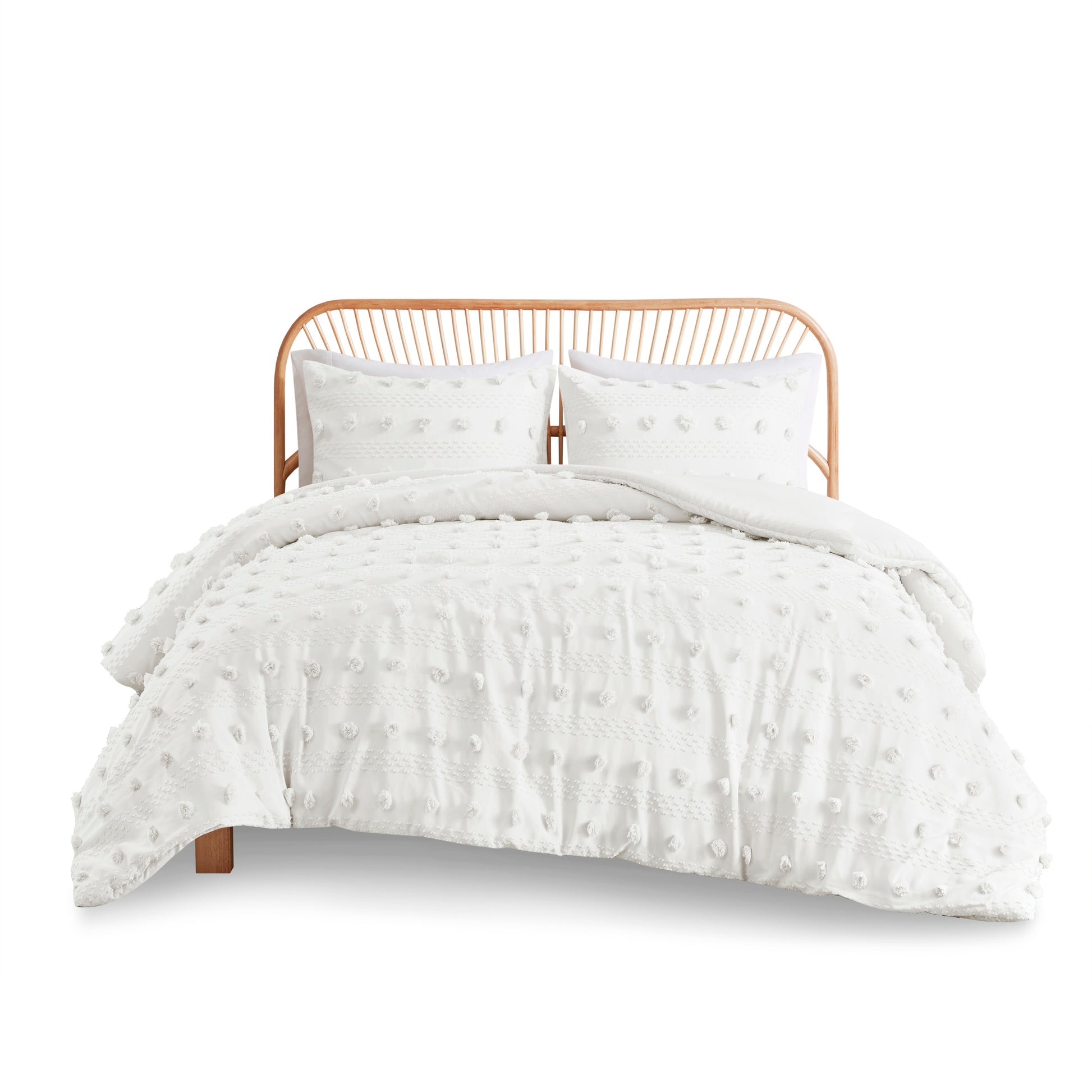 Intelligent Design Clip Jacquard Duvet Cover Set