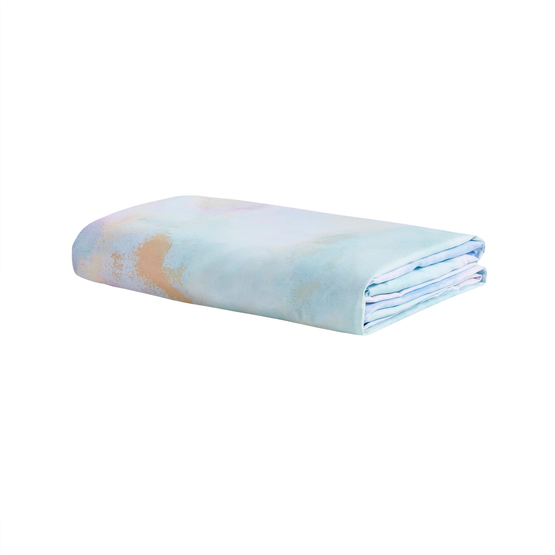 Intelligent Design Watercolor Tie Dye Printed Duvet Cover Set with Throw Pillow
