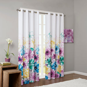 Olivia Printed Total Blackout Curtain Panel