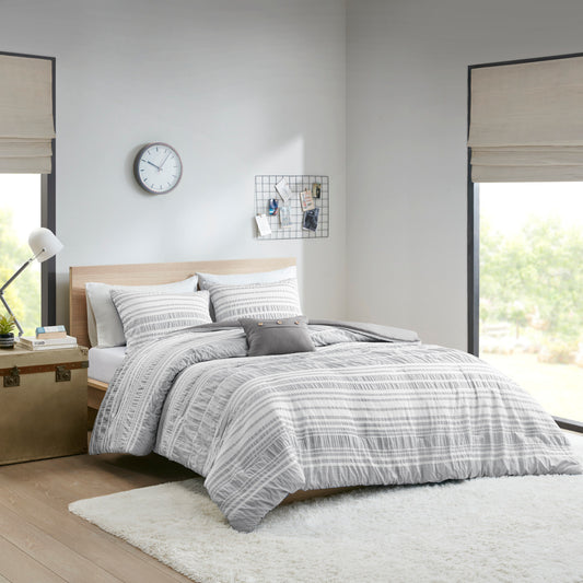 Intelligent Design Striped Comforter Set