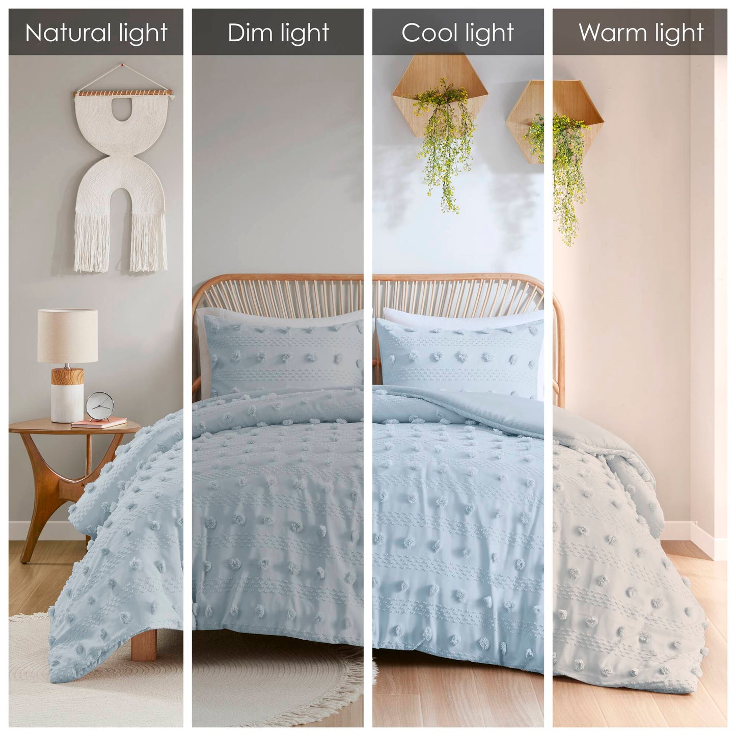 Intelligent Design Clip Jacquard Duvet Cover Set