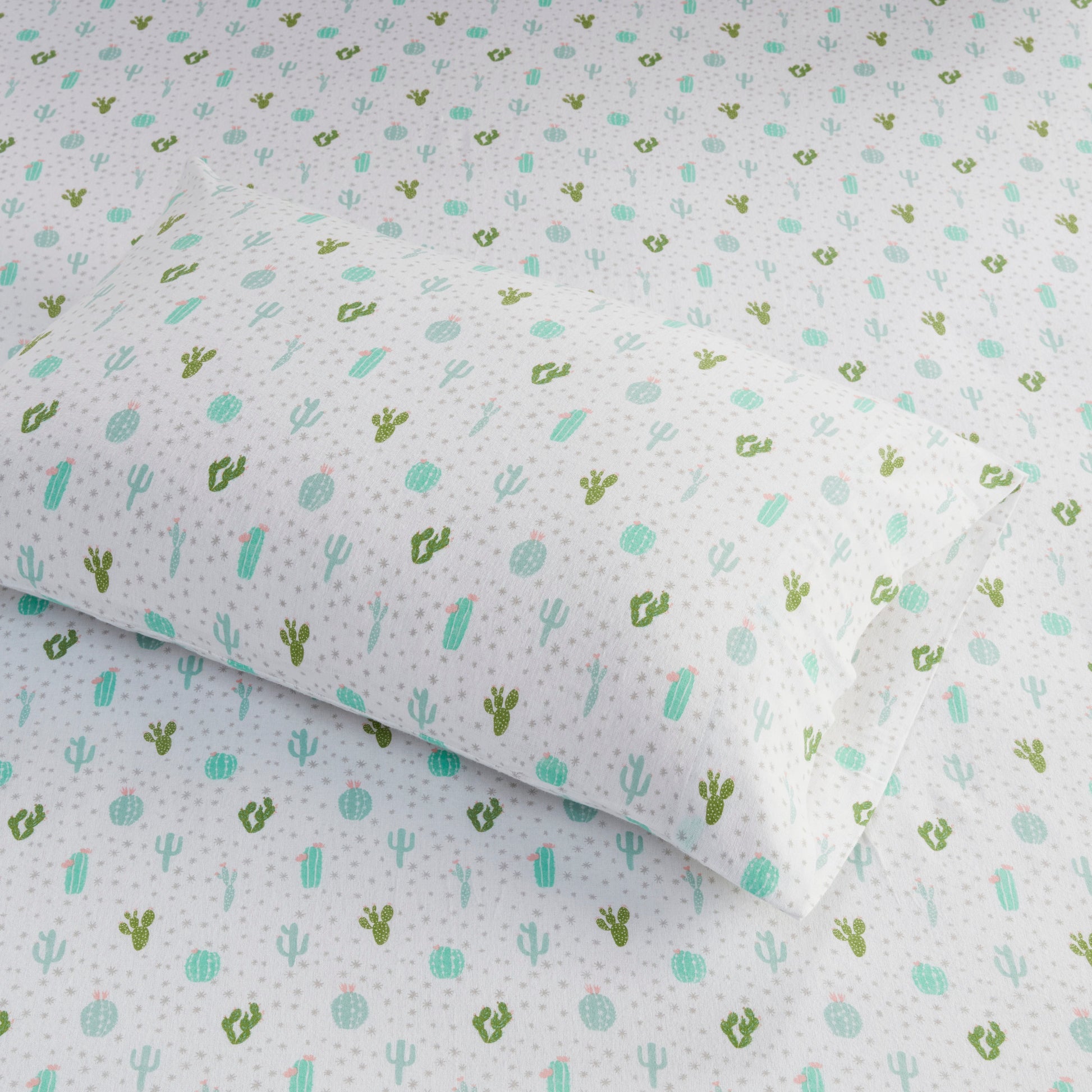 Intelligent Design Cotton Flannel Printed Sheet Set