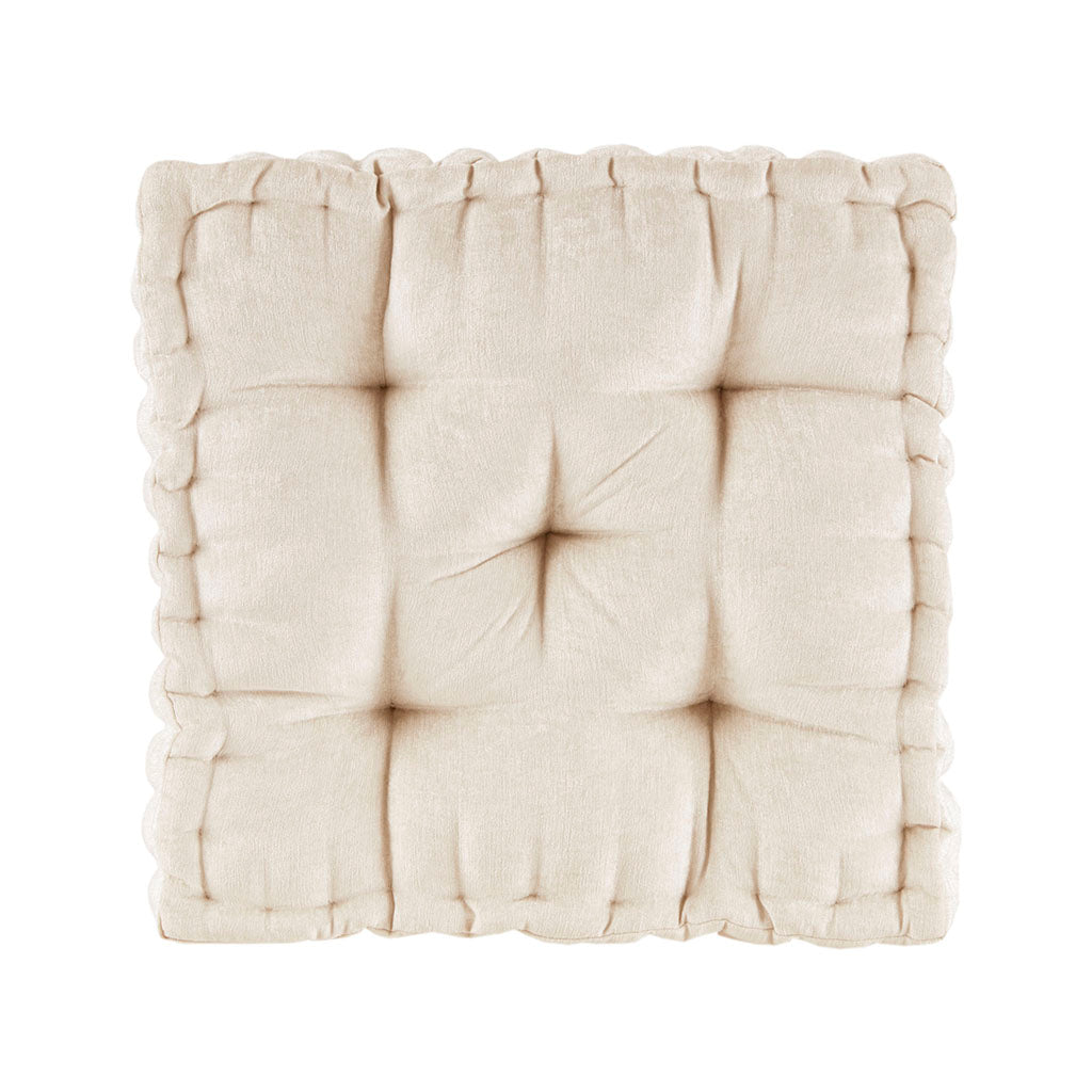 Azza Poly Chenille Square Floor Pillow Cushion