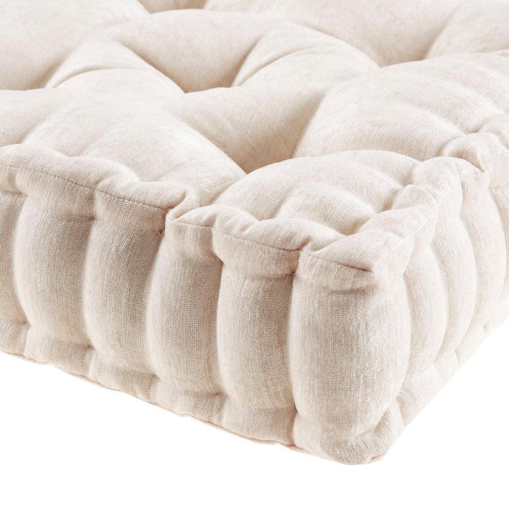 Azza Poly Chenille Square Floor Pillow Cushion