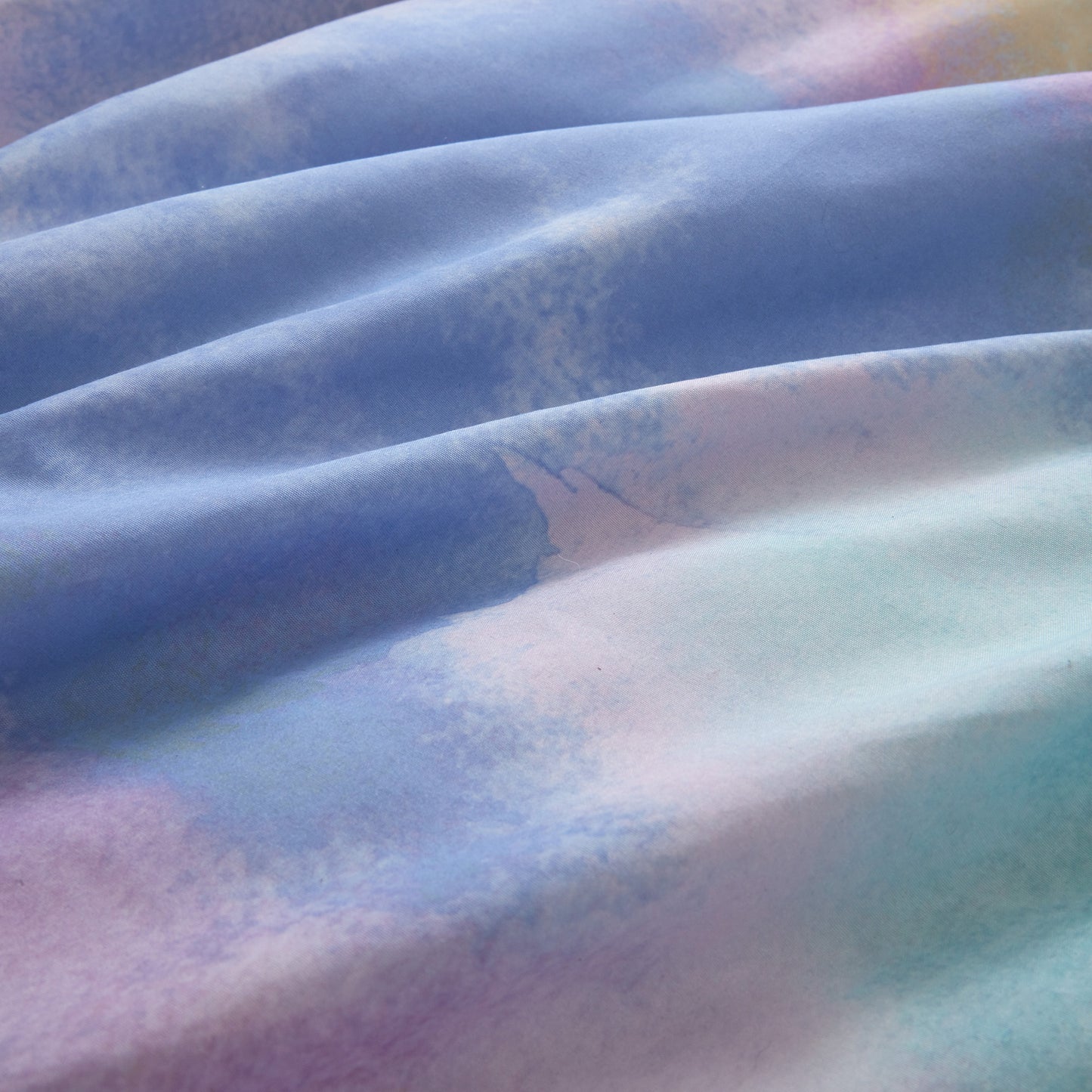 Cassiopeia Watercolor Tie Dye Printed Comforter Set with Throw Pillow