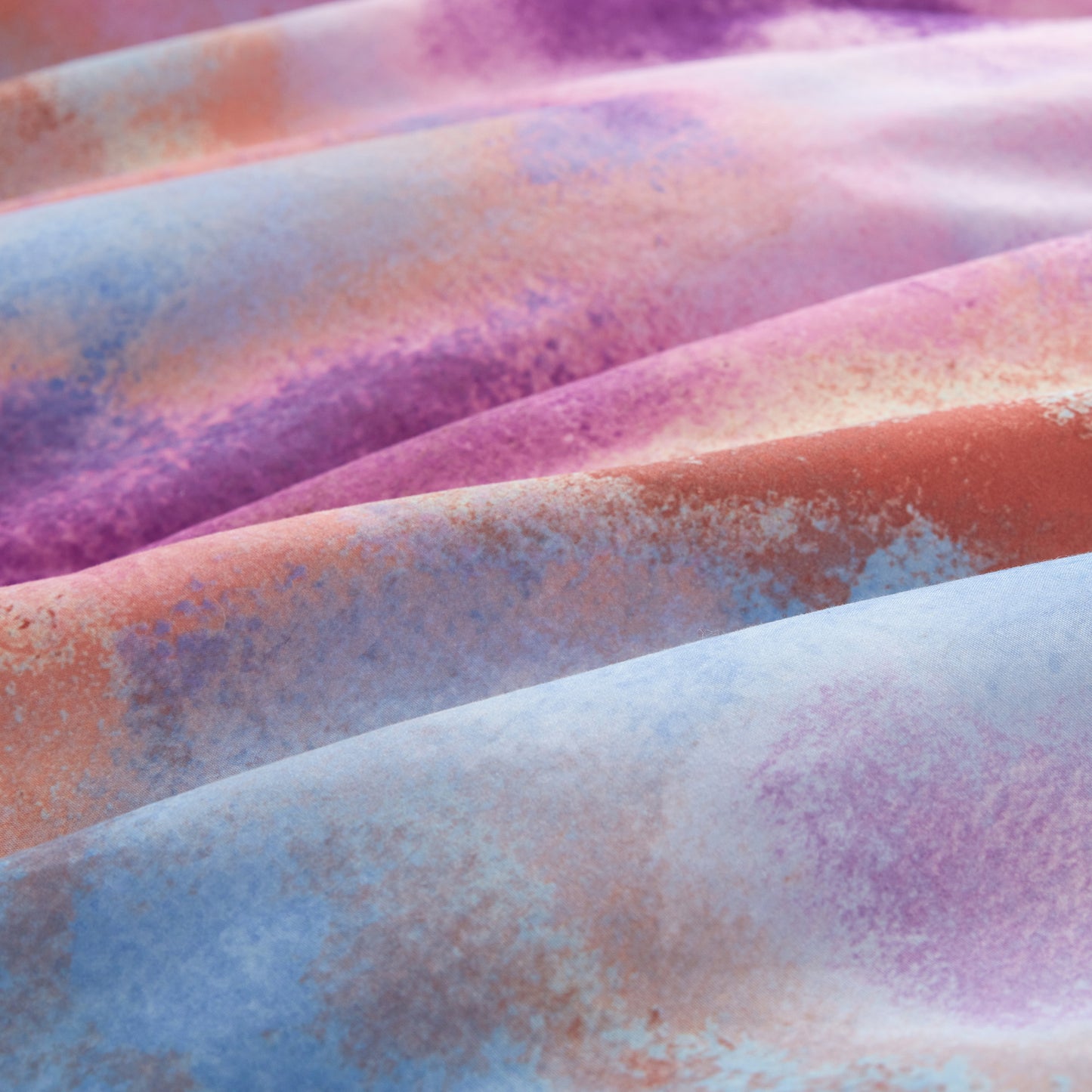 Cassiopeia Watercolor Tie Dye Printed Comforter Set with Throw Pillow