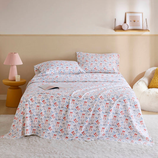 Cozy Soft 100% Cotton Flannel Pigment Printed Sheet Set