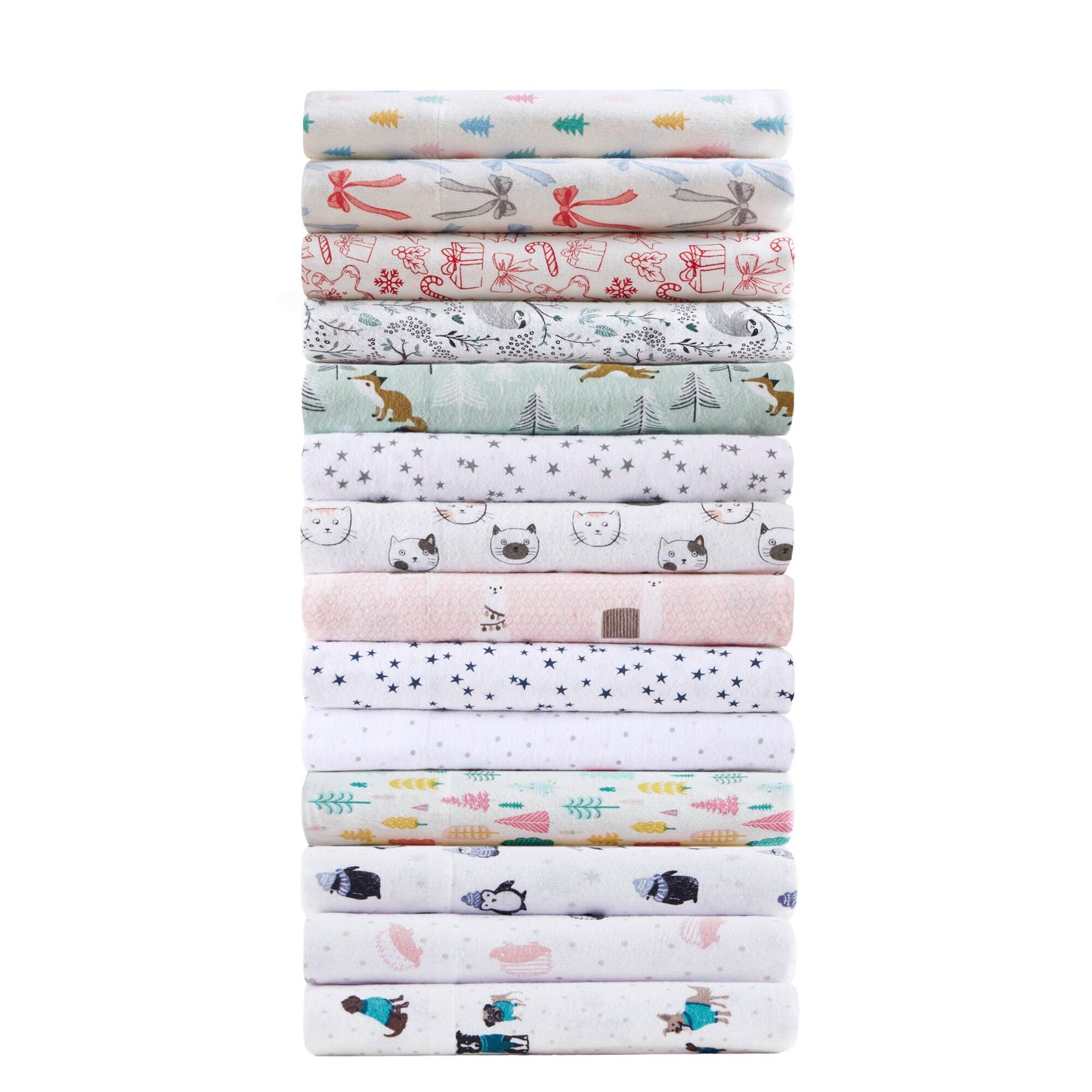 Cozy Soft 100% Cotton Flannel Pigment Printed Sheet Set