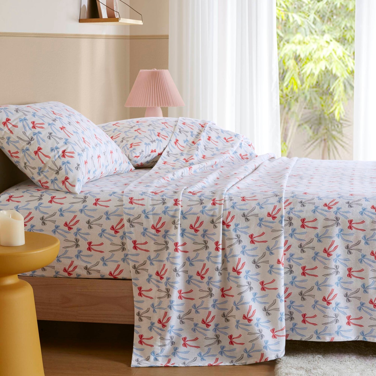 Cozy Soft 100% Cotton Flannel Pigment Printed Sheet Set