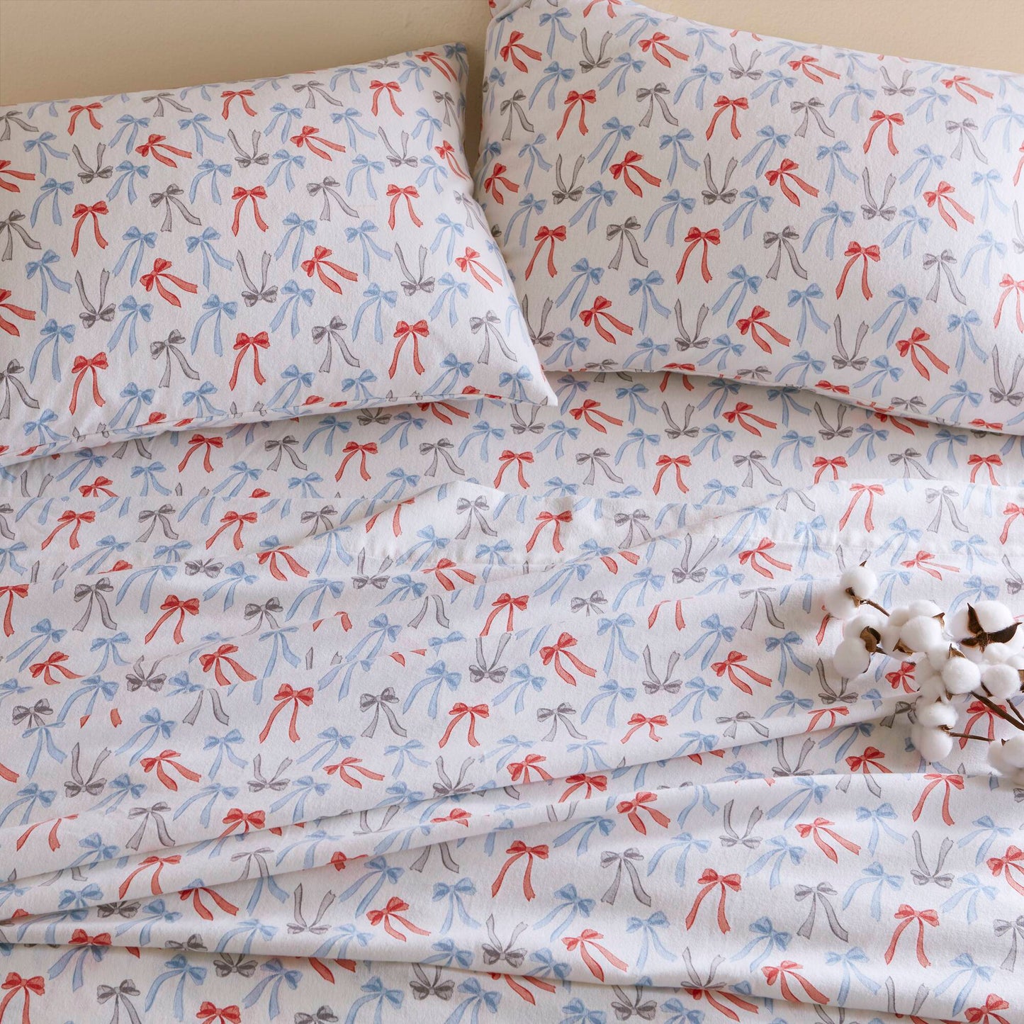 Cozy Soft Cotton Flannel Printed Sheet Set