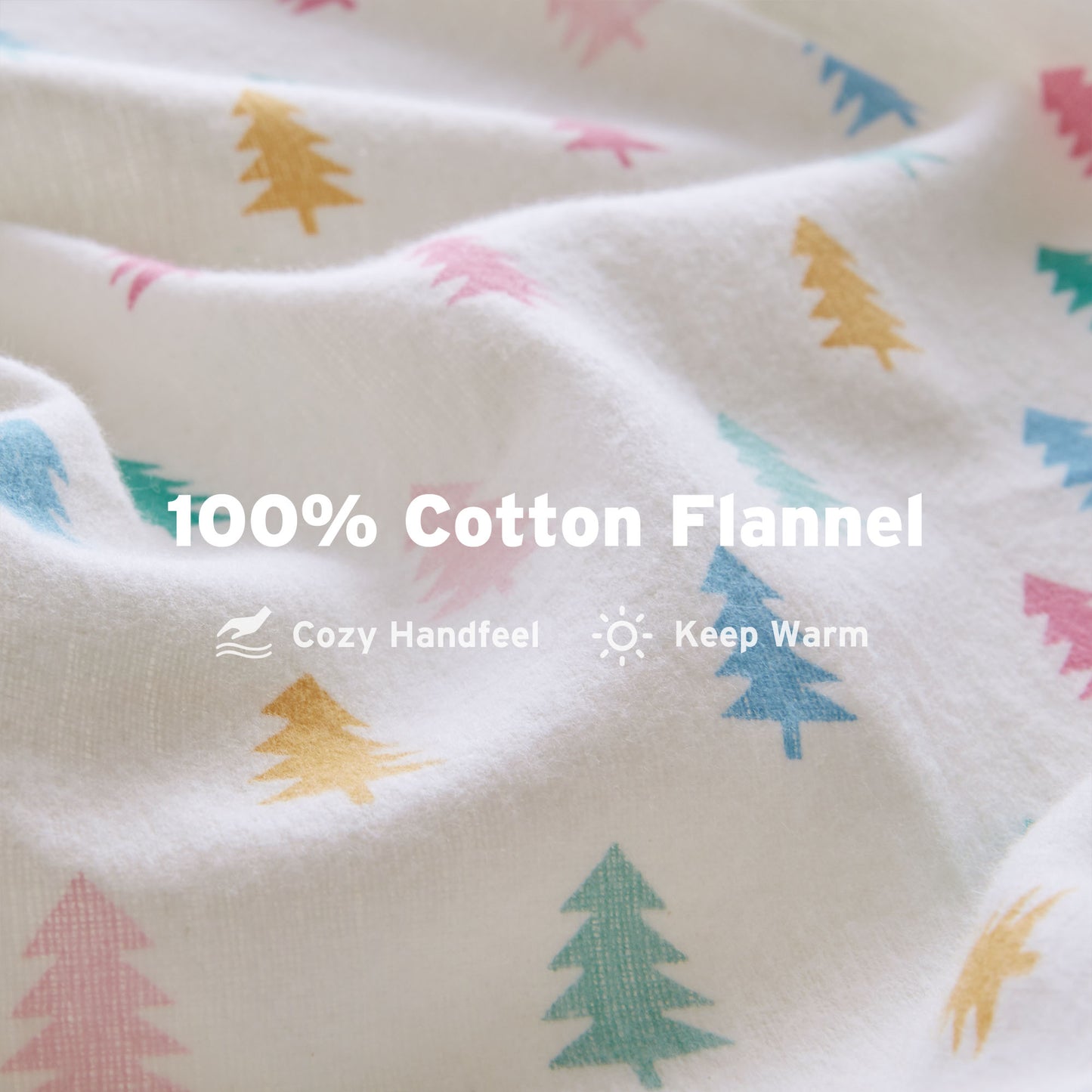 Cozy Soft 100% Cotton Flannel Pigment Printed Sheet Set