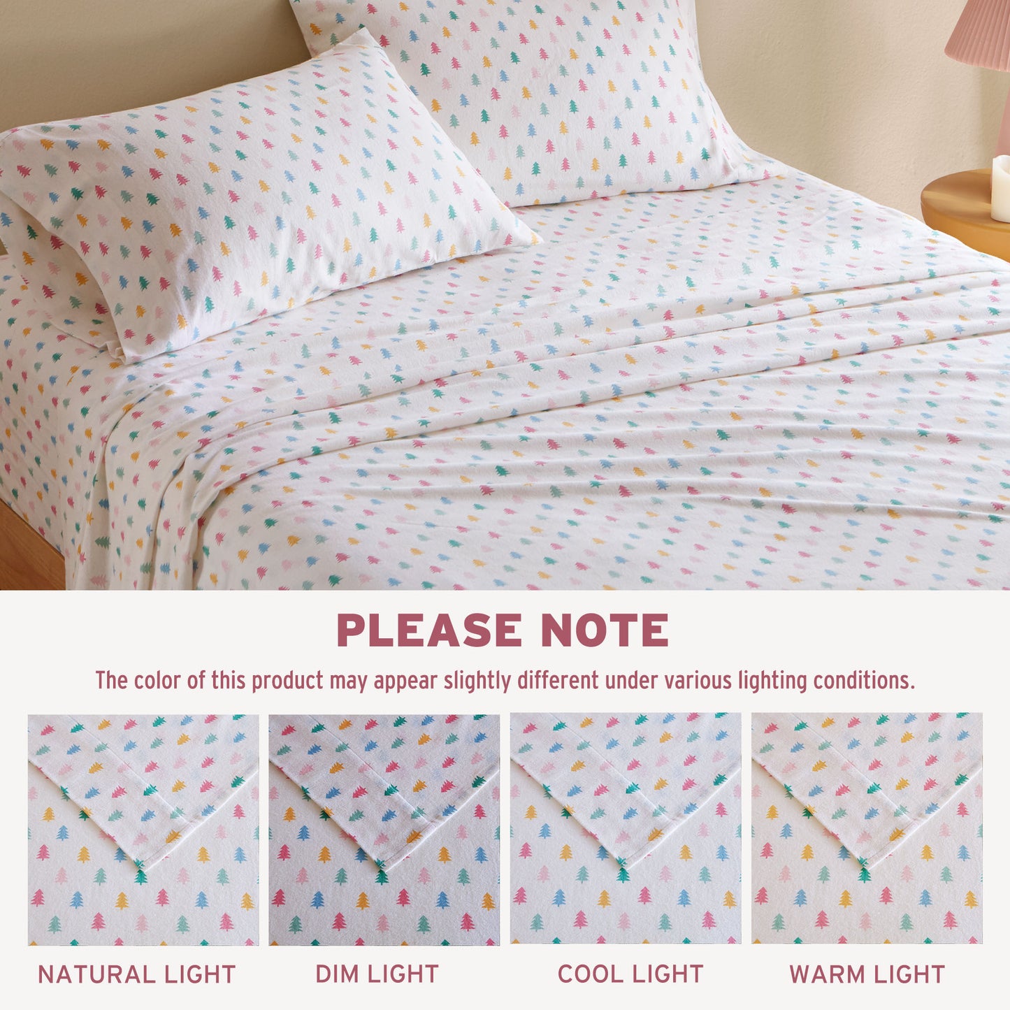 Cozy Soft 100% Cotton Flannel Pigment Printed Sheet Set