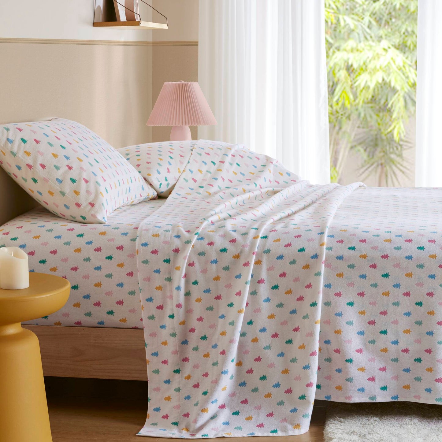 Cozy Soft Cotton Flannel Printed Sheet Set