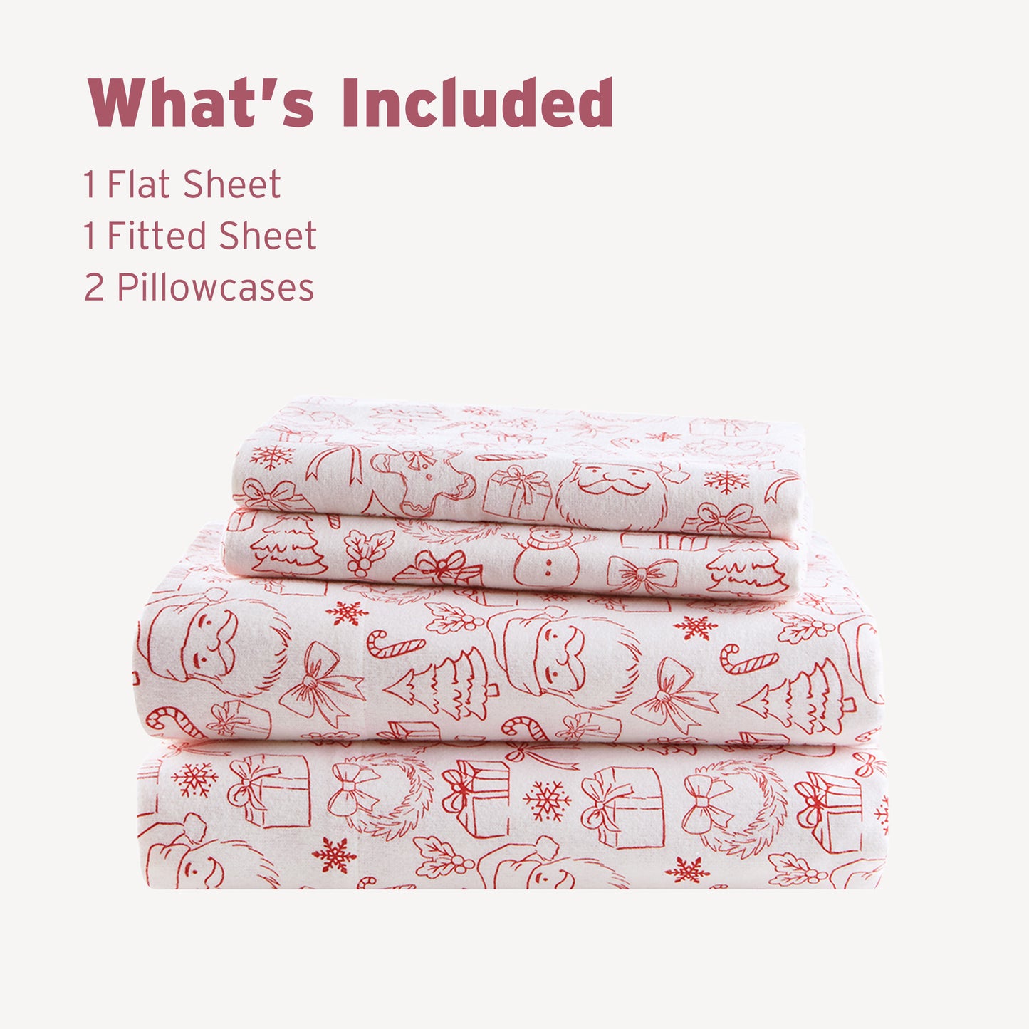 Cozy Soft 100% Cotton Flannel Pigment Printed Sheet Set