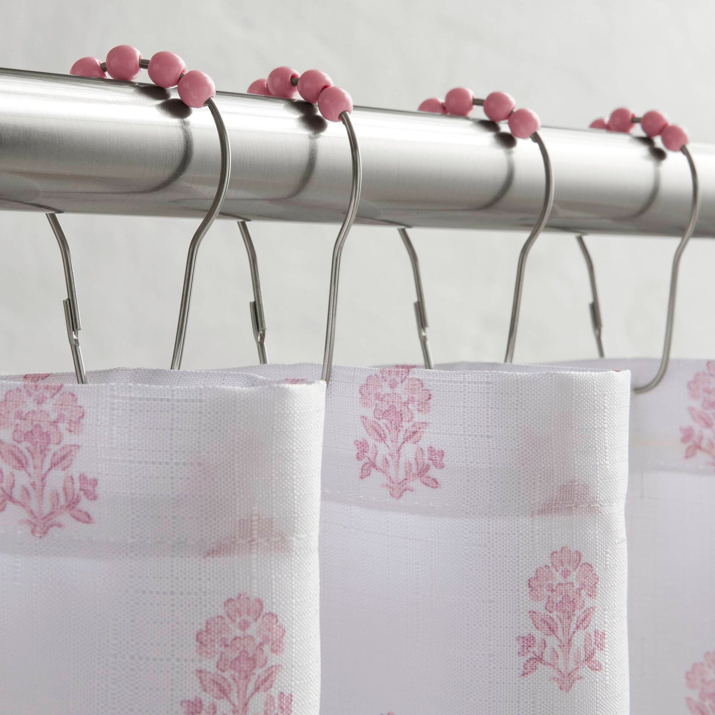 Savanna Floral Ruffle Shower Curtain Set