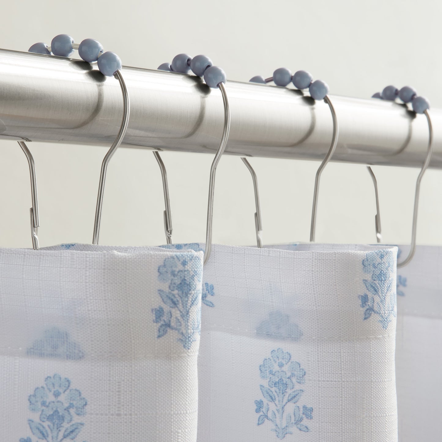 Savanna Floral Ruffle Shower Curtain Set