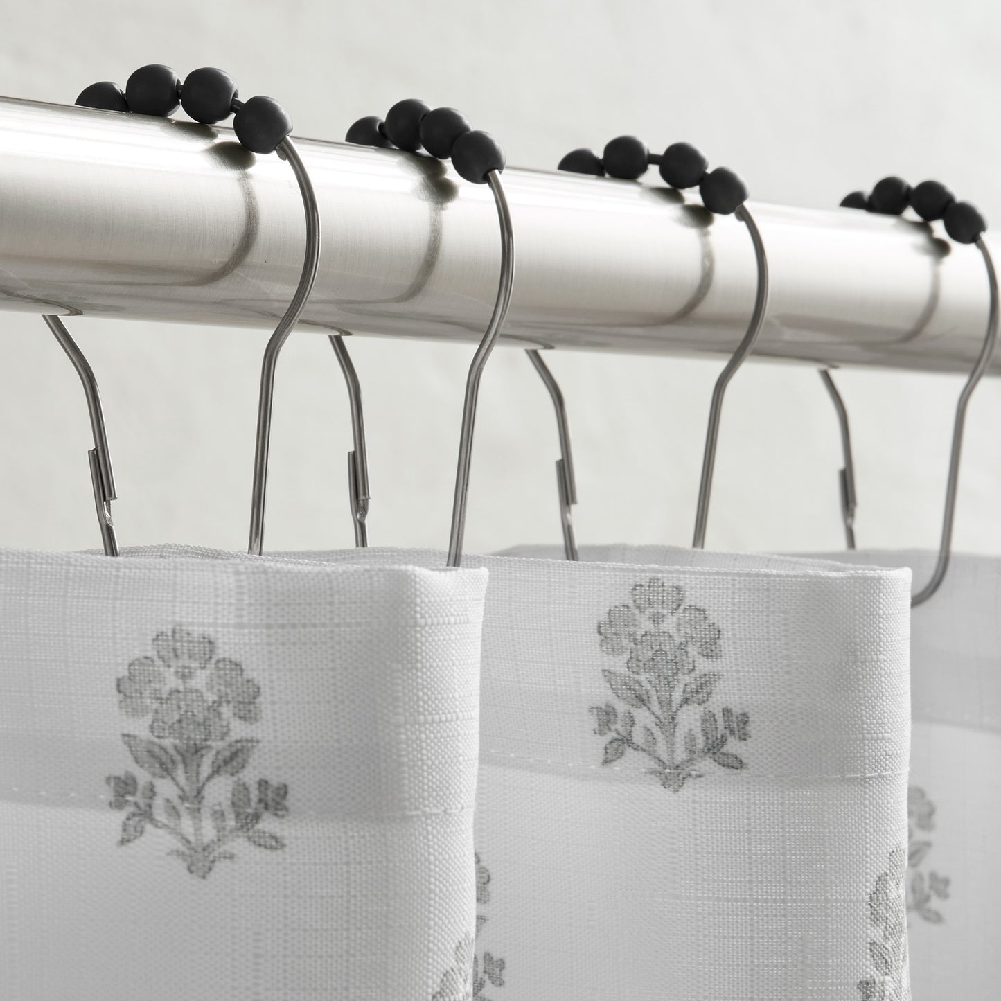 Savanna Floral Ruffle Shower Curtain Set