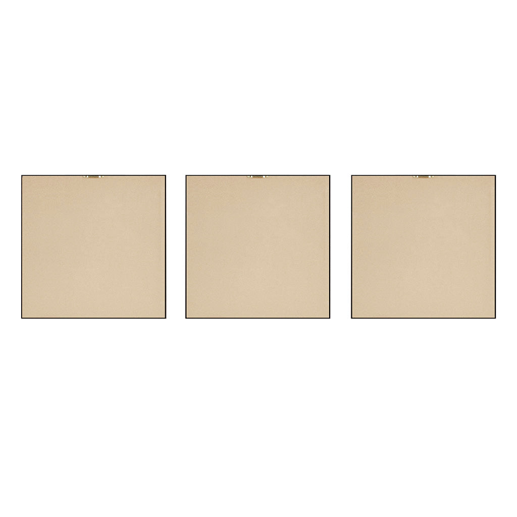 Summer Bliss Silver Framed Floral Medallion 3-piece Wall Decor Set