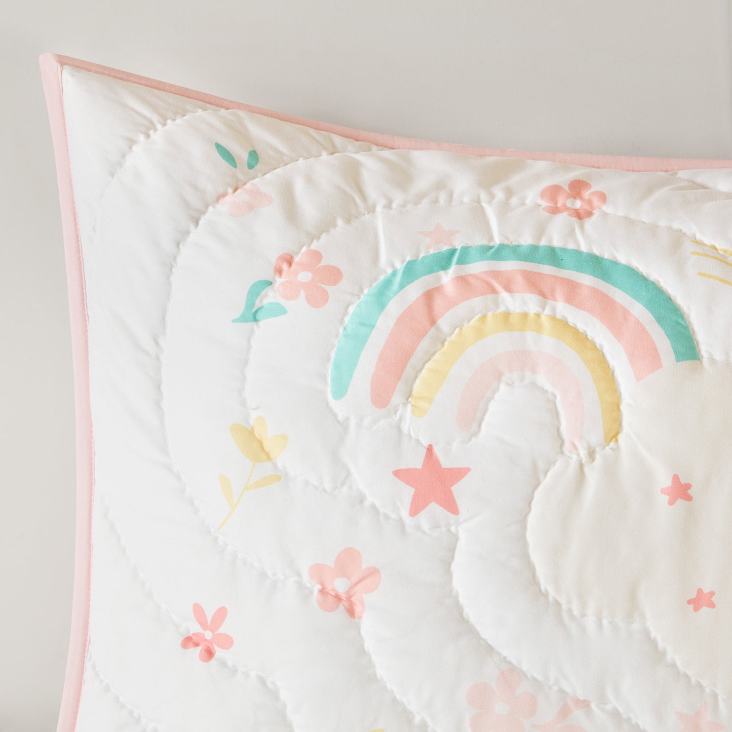 Unicorn Dream Plush Detail 3D Hand-stitched Quilt Set