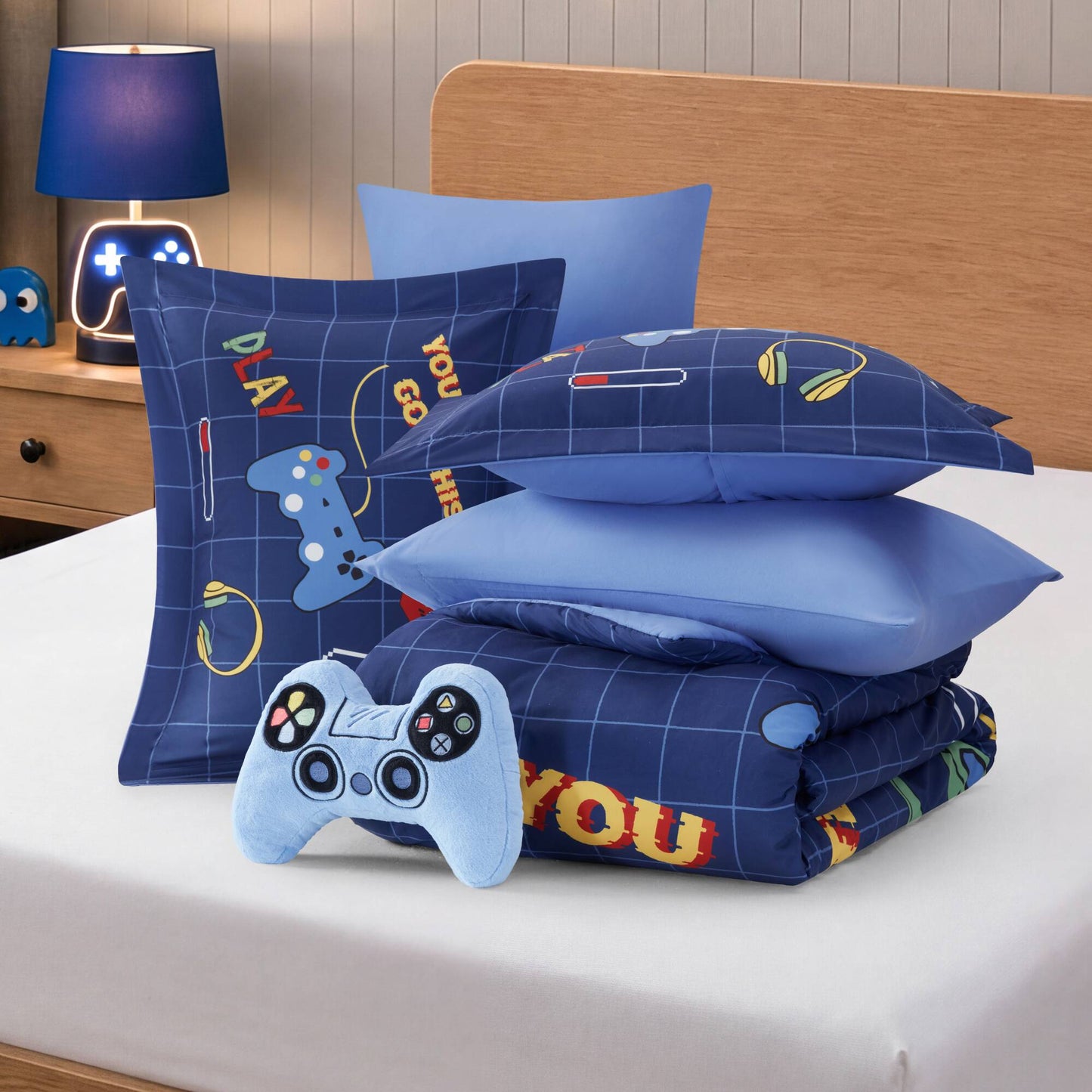 Game Controller 3D Comforter Set (with Game Controller Shaped Decorative Pillow)