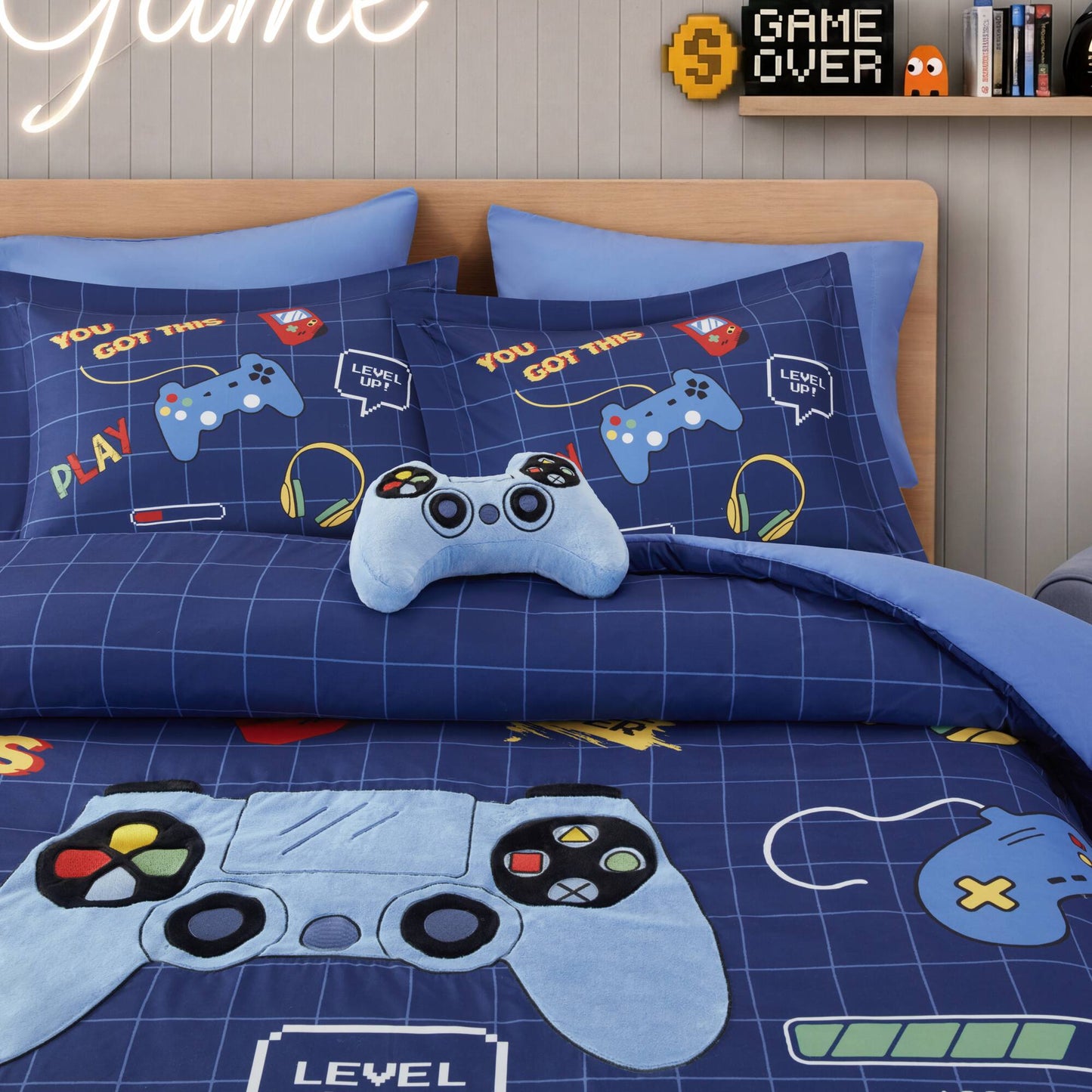 Game Controller 3D Comforter Set (with Game Controller Shaped Decorative Pillow)