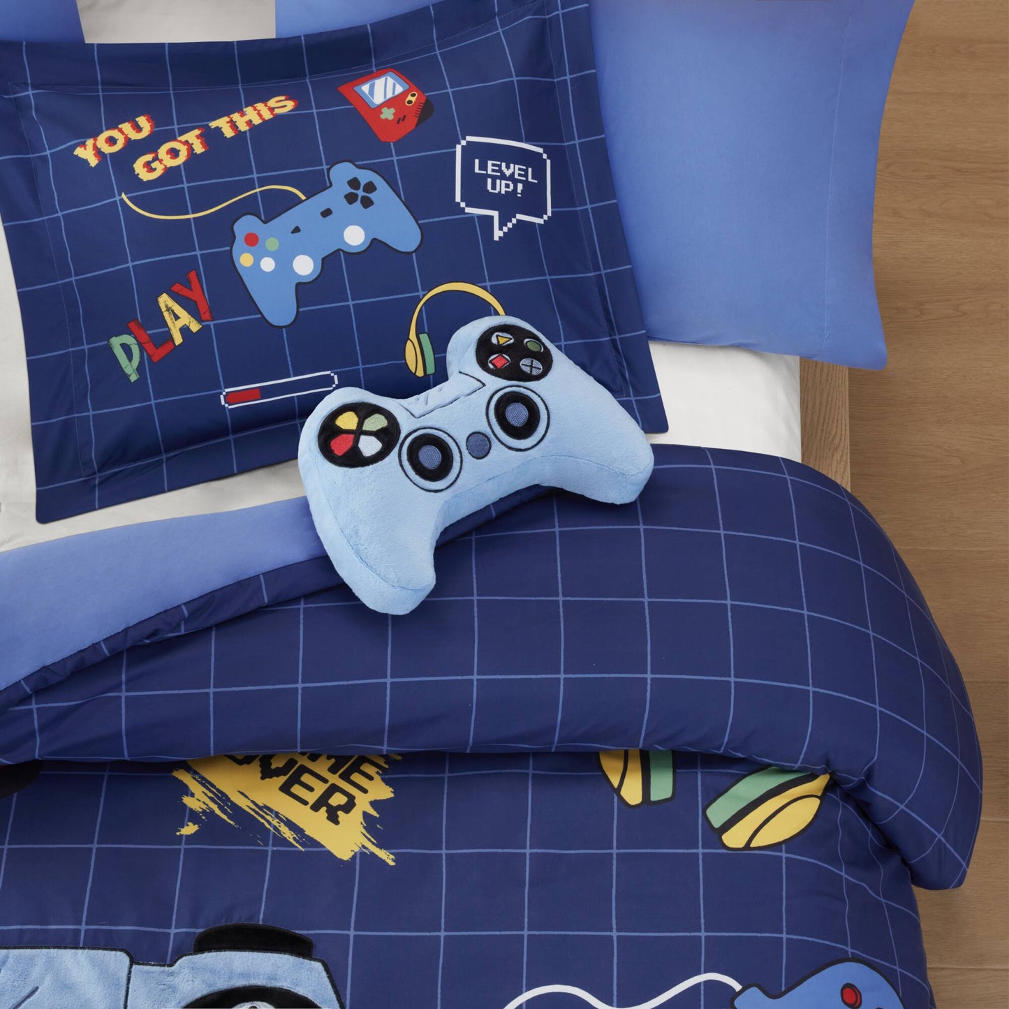 Game Controller 3D Comforter Set (with Game Controller Shaped Decorative Pillow)