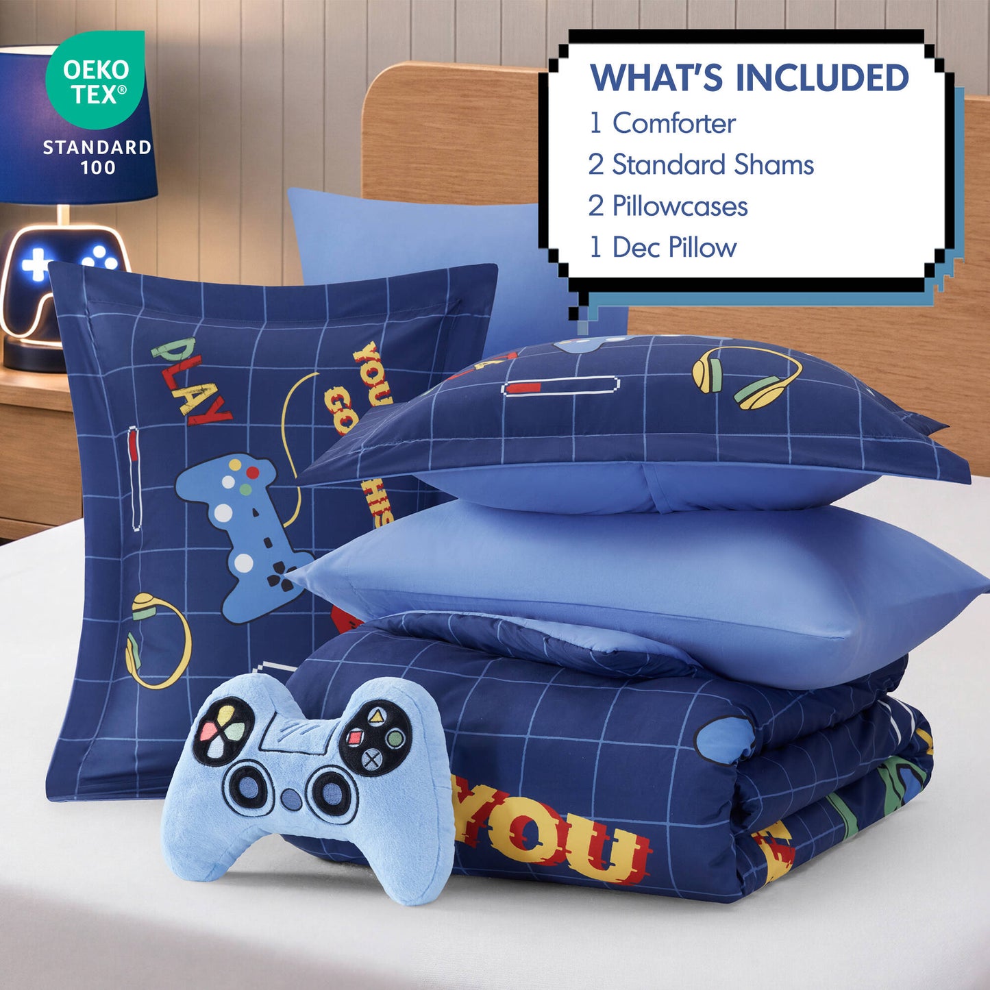 Game Controller 3D Comforter Set (with Game Controller Shaped Decorative Pillow)