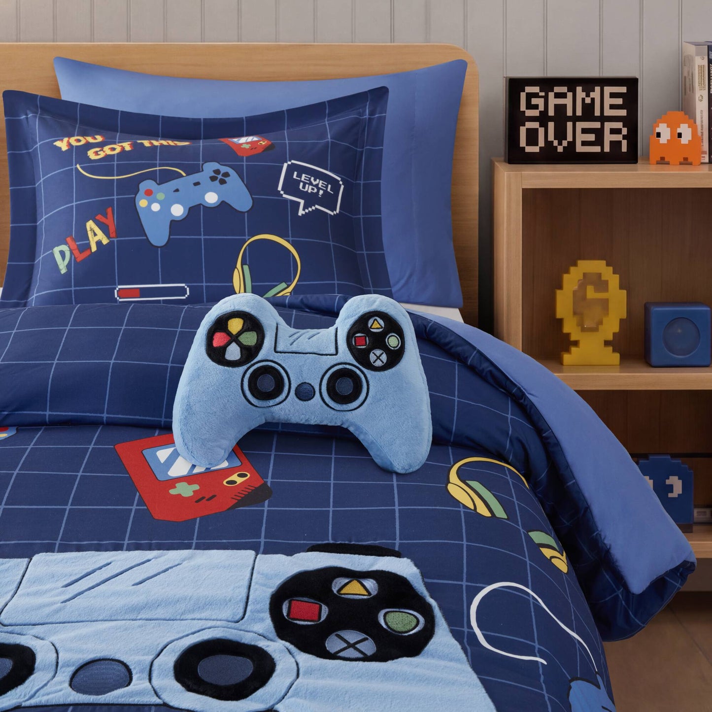 Game Controller 3D Comforter Set (with Game Controller Shaped Decorative Pillow)