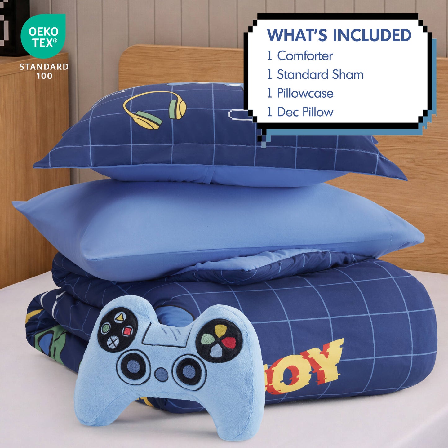 Game Controller 3D Comforter Set (with Game Controller Shaped Decorative Pillow)