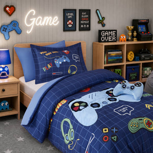 Game Controller 3D Comforter Set (with Game Controller Shaped Decorative Pillow)