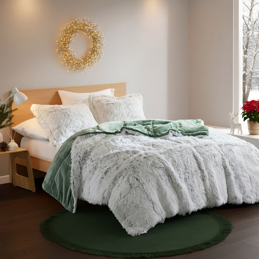 Malea Shaggy Long Fur Comforter Mini Set