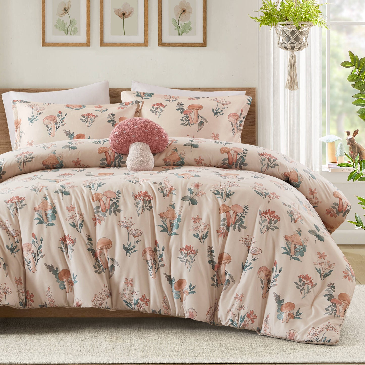 Gwen Mushroom Garden Comforter Set