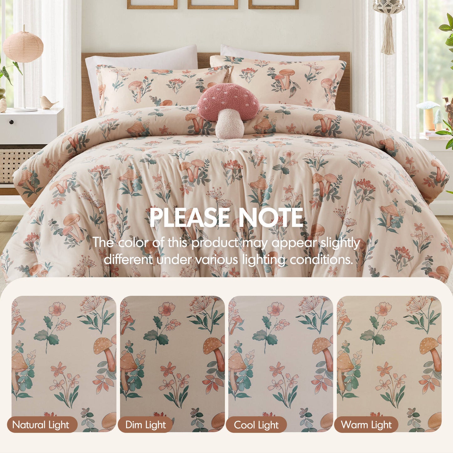 Gwen Mushroom Garden Comforter Set