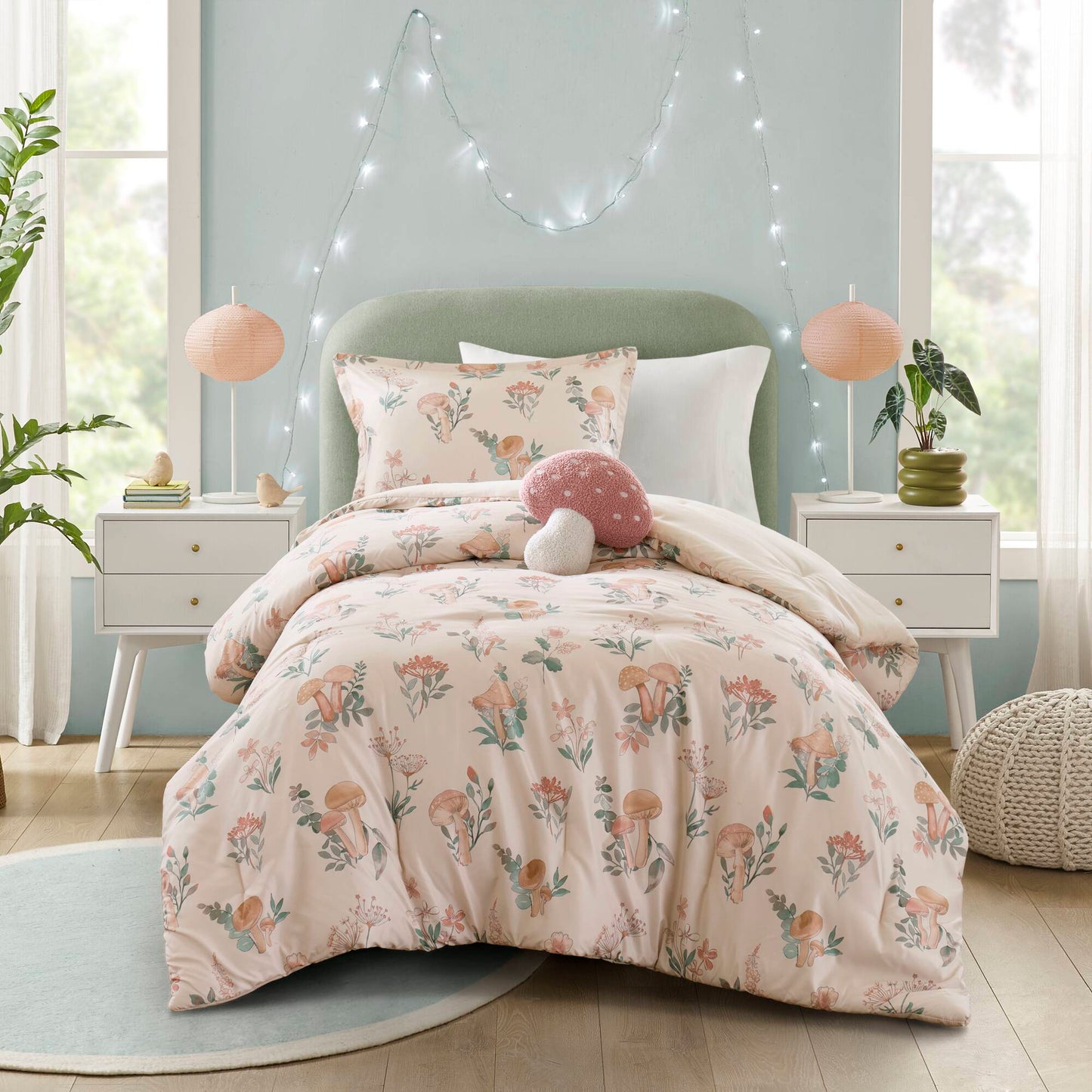 Gwen Mushroom Garden Comforter Set