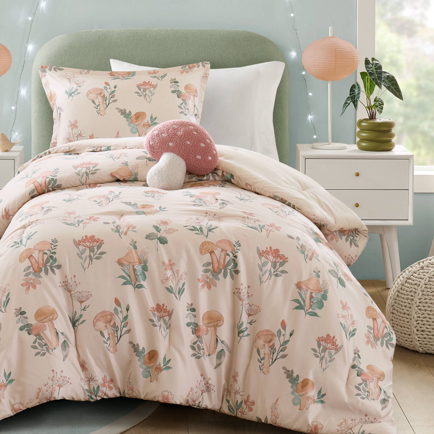 Gwen Mushroom Garden Comforter Set