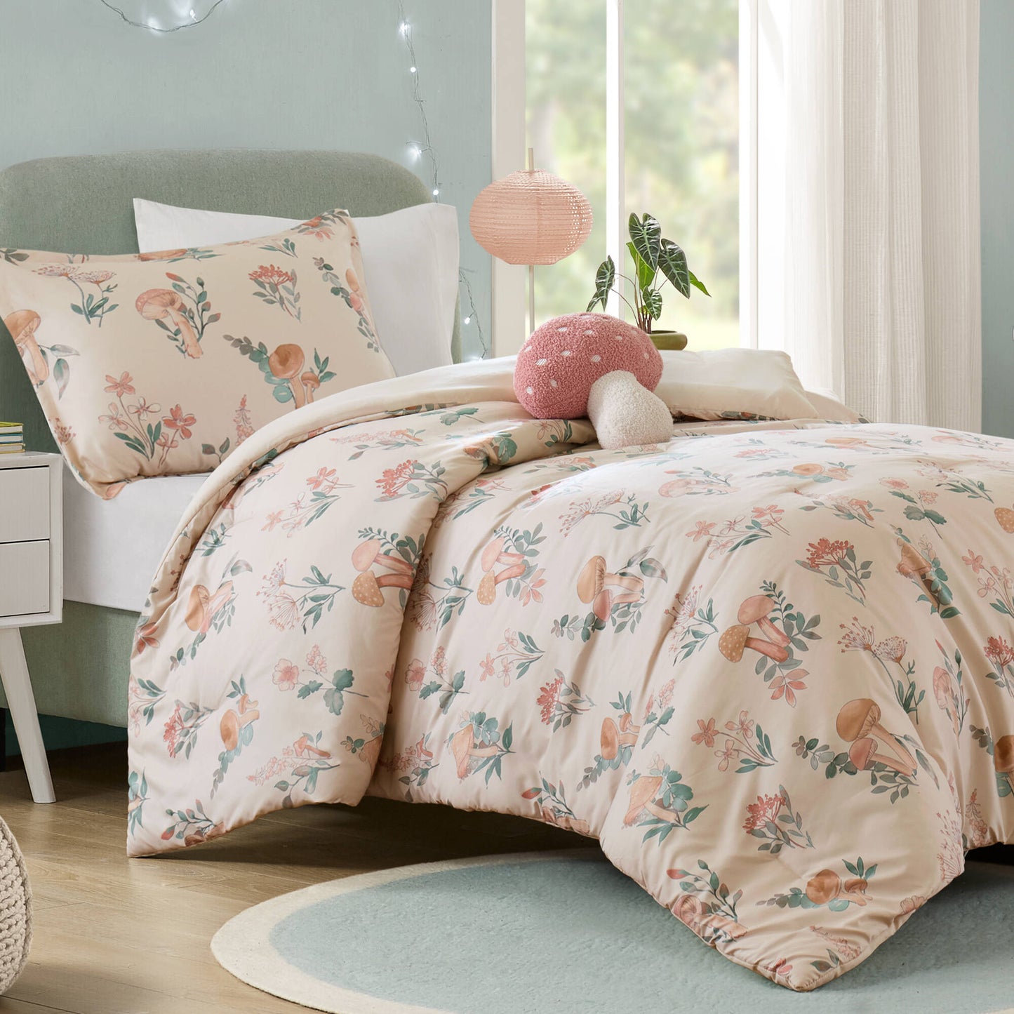 Gwen Mushroom Garden Comforter Set