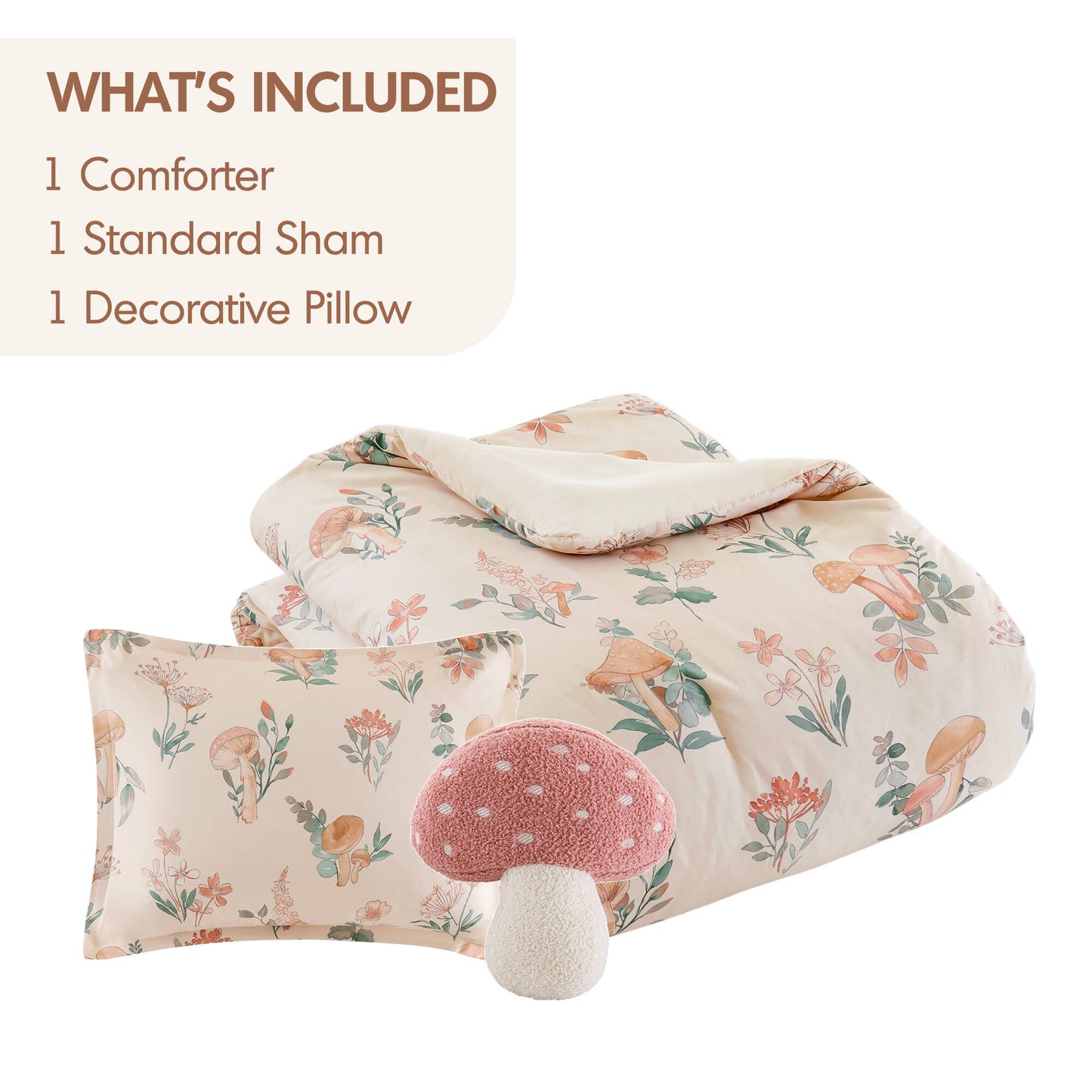 Gwen Mushroom Garden Comforter Set