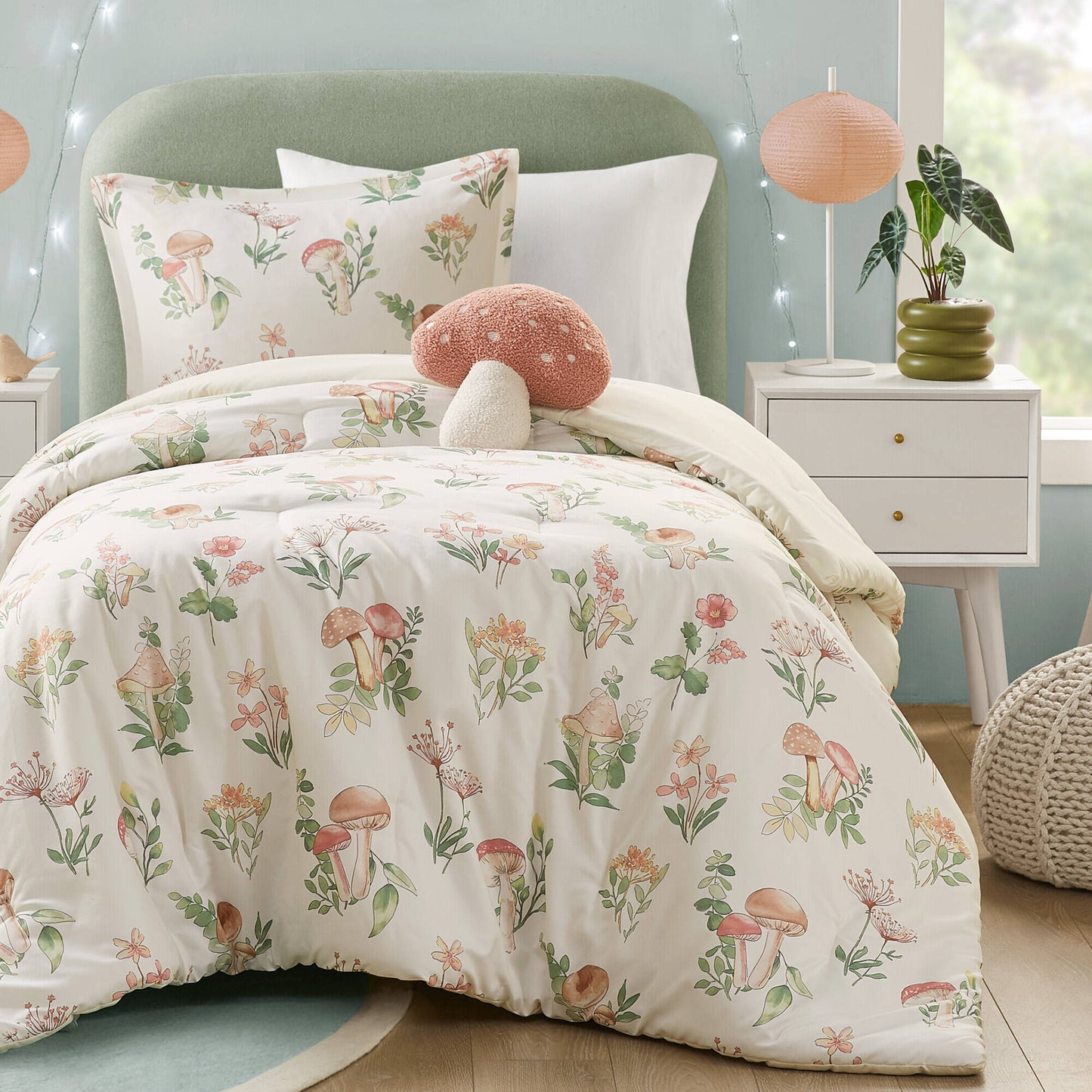 Gwen Mushroom Garden Comforter Set