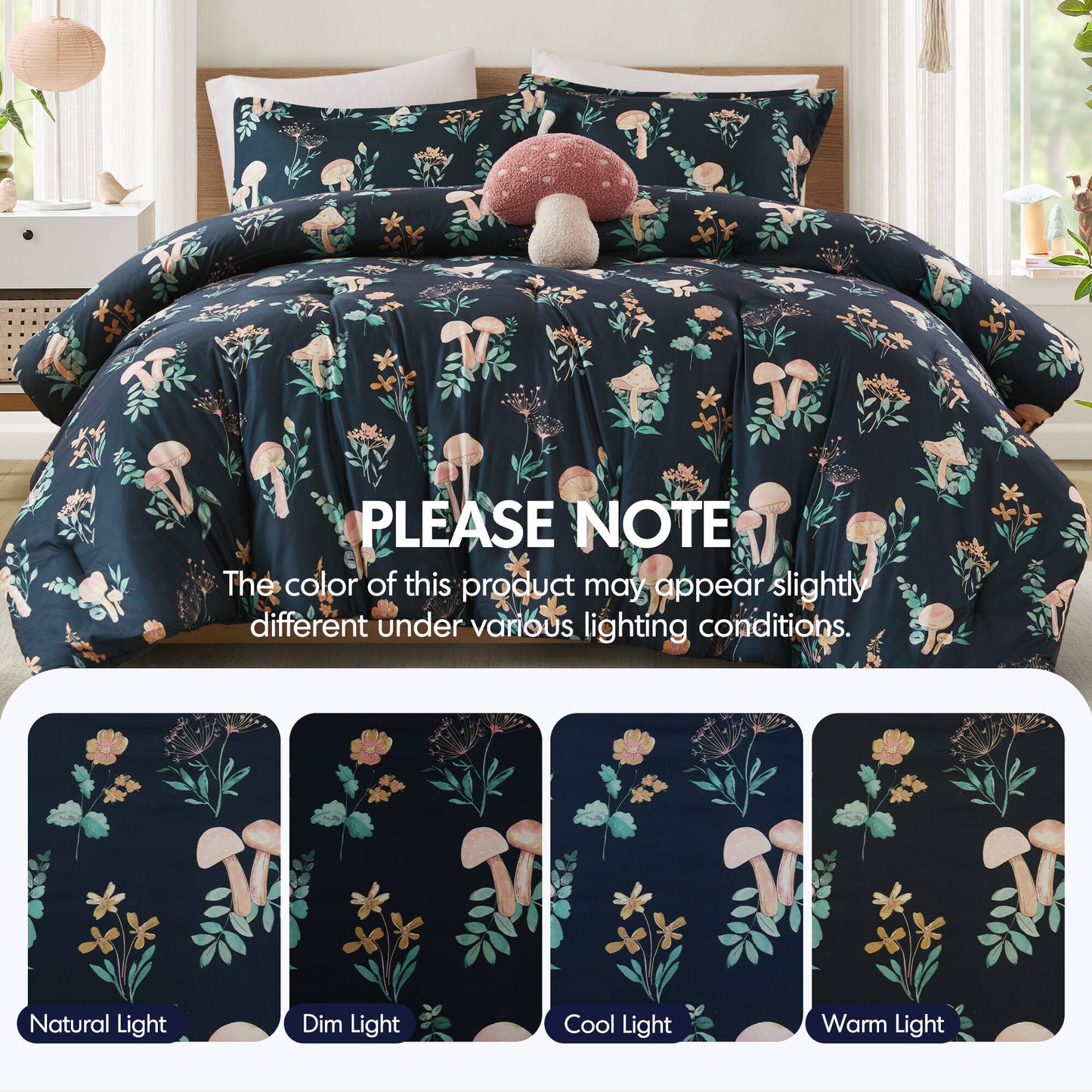 Gwen Mushroom Garden Comforter Set