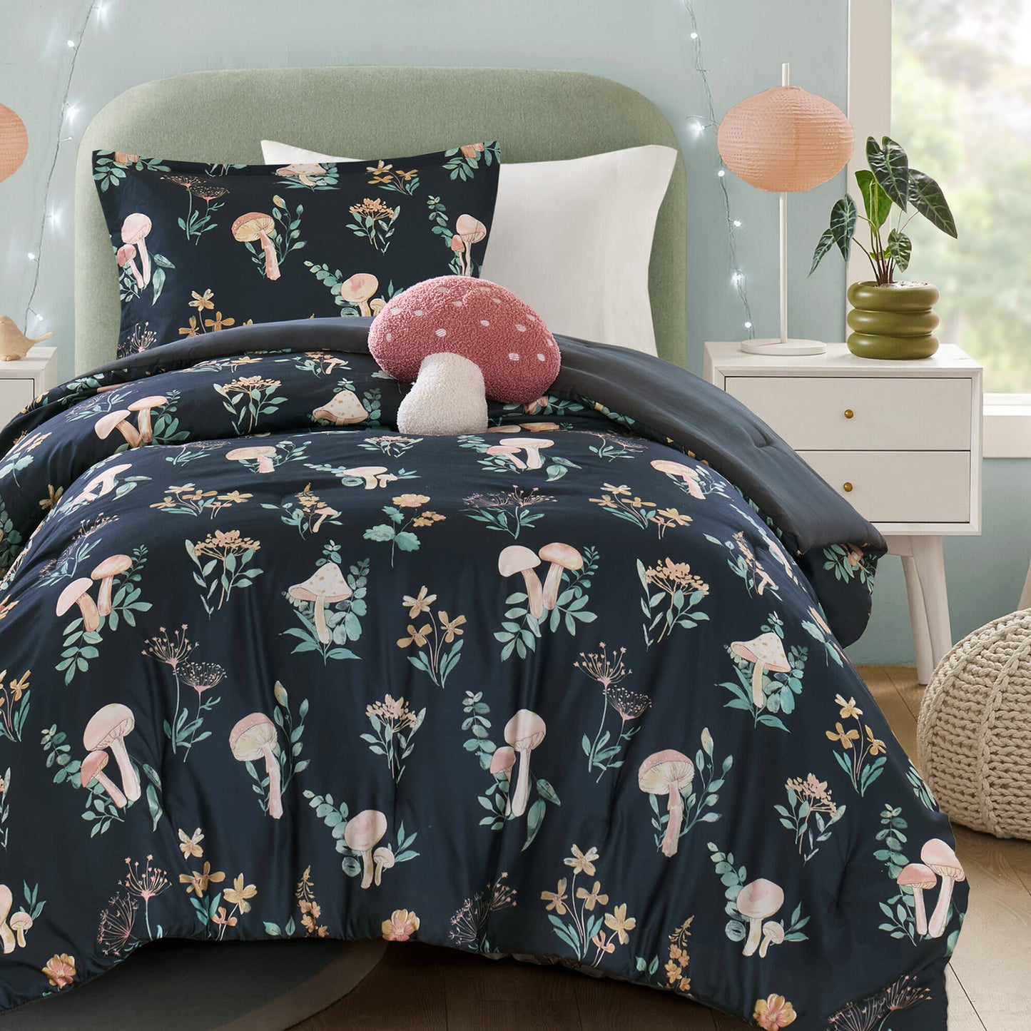 Gwen Mushroom Garden Comforter Set