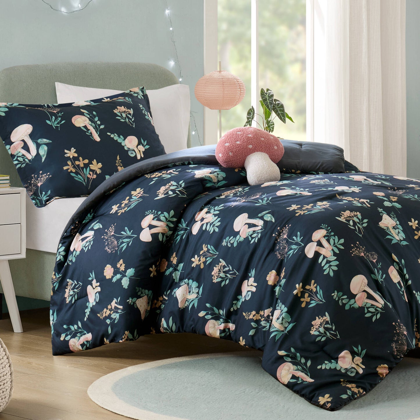 Gwen Mushroom Garden Comforter Set