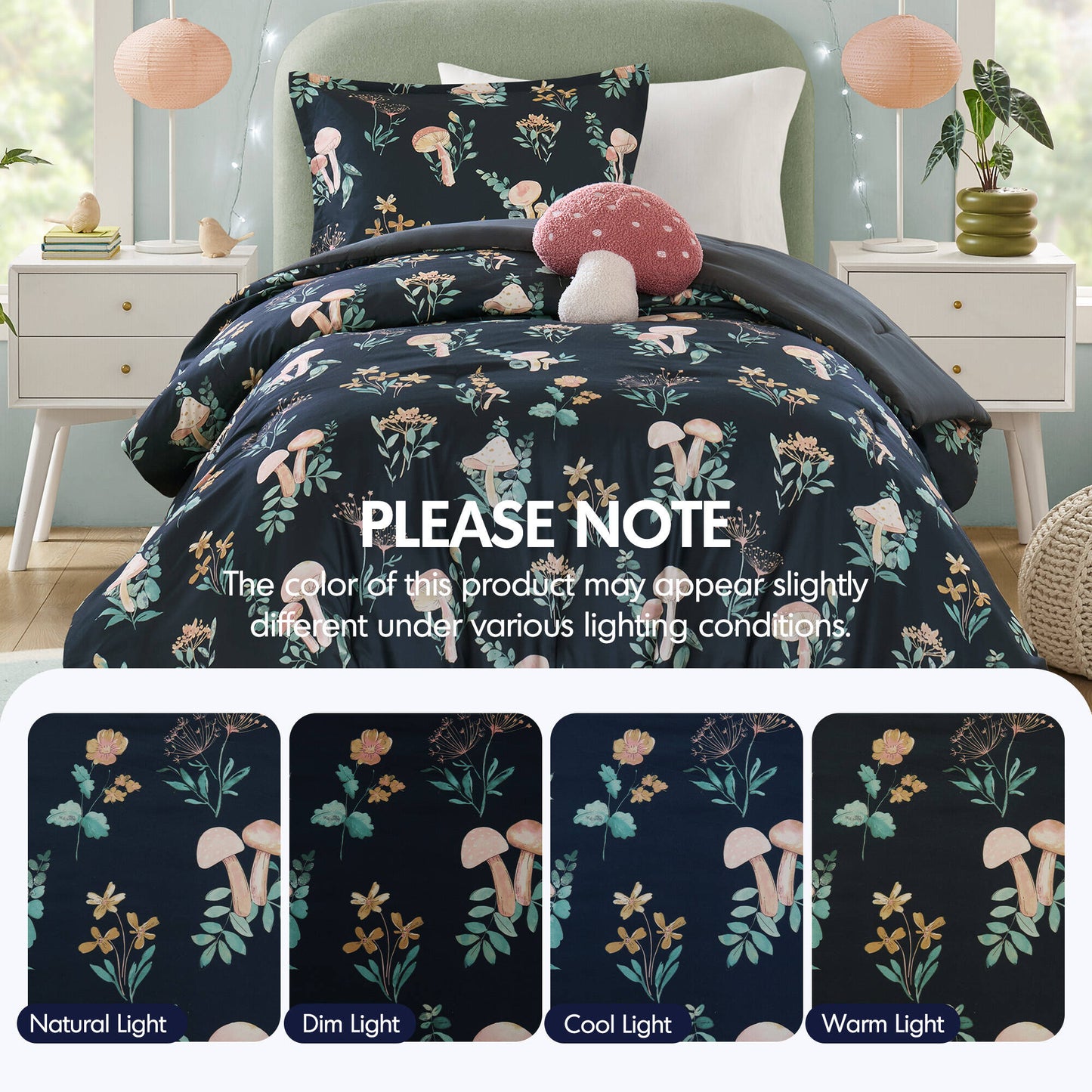 Gwen Mushroom Garden Comforter Set
