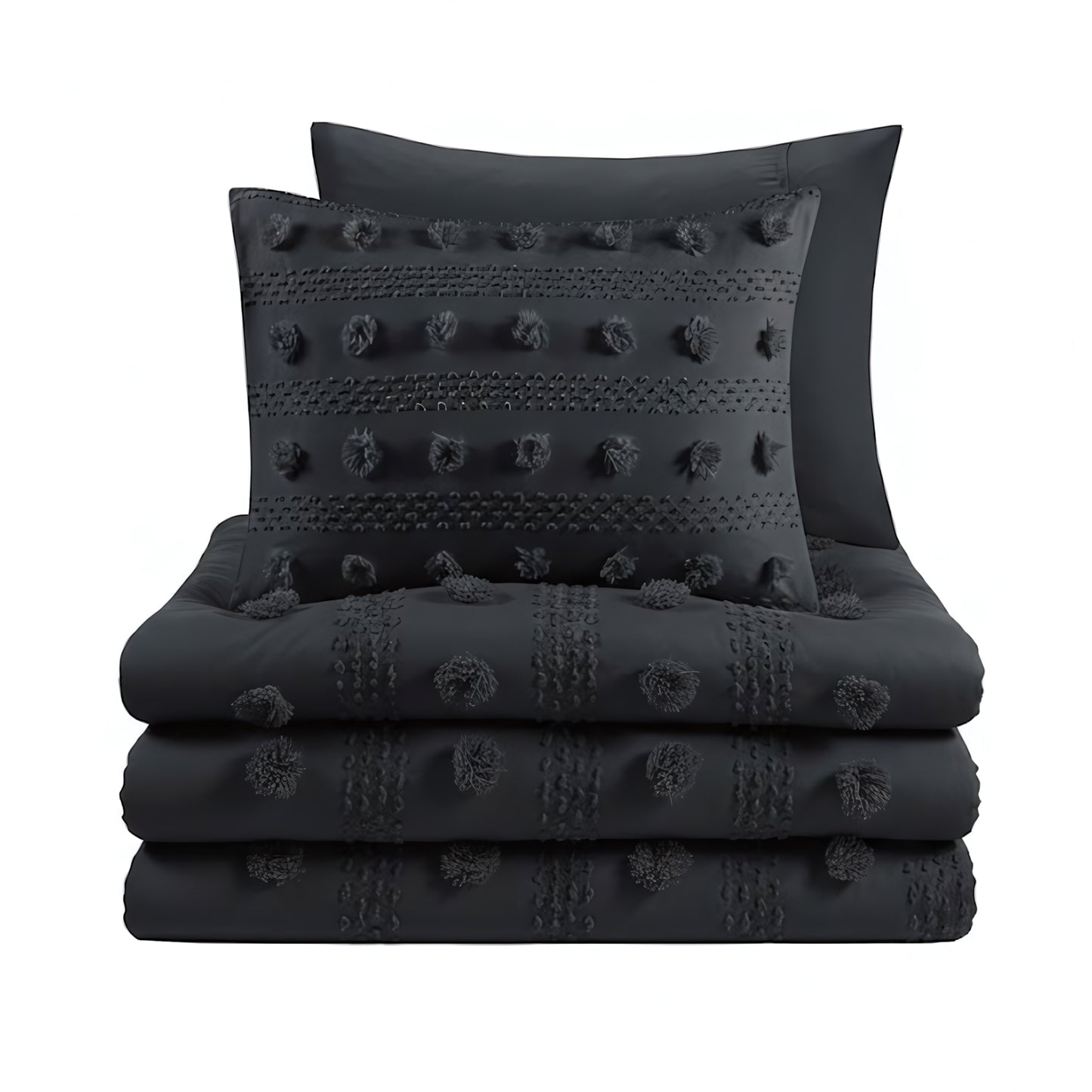 Lucy Clip Jacquard Duvet Cover Set