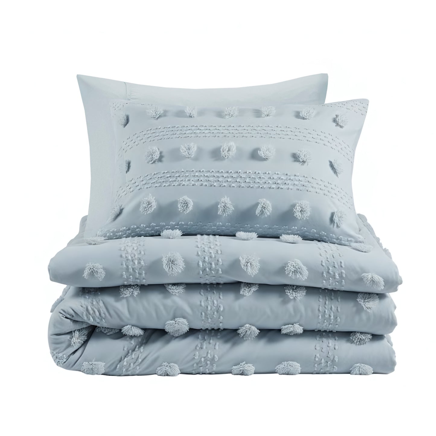 Lucy Clip Jacquard Duvet Cover Set